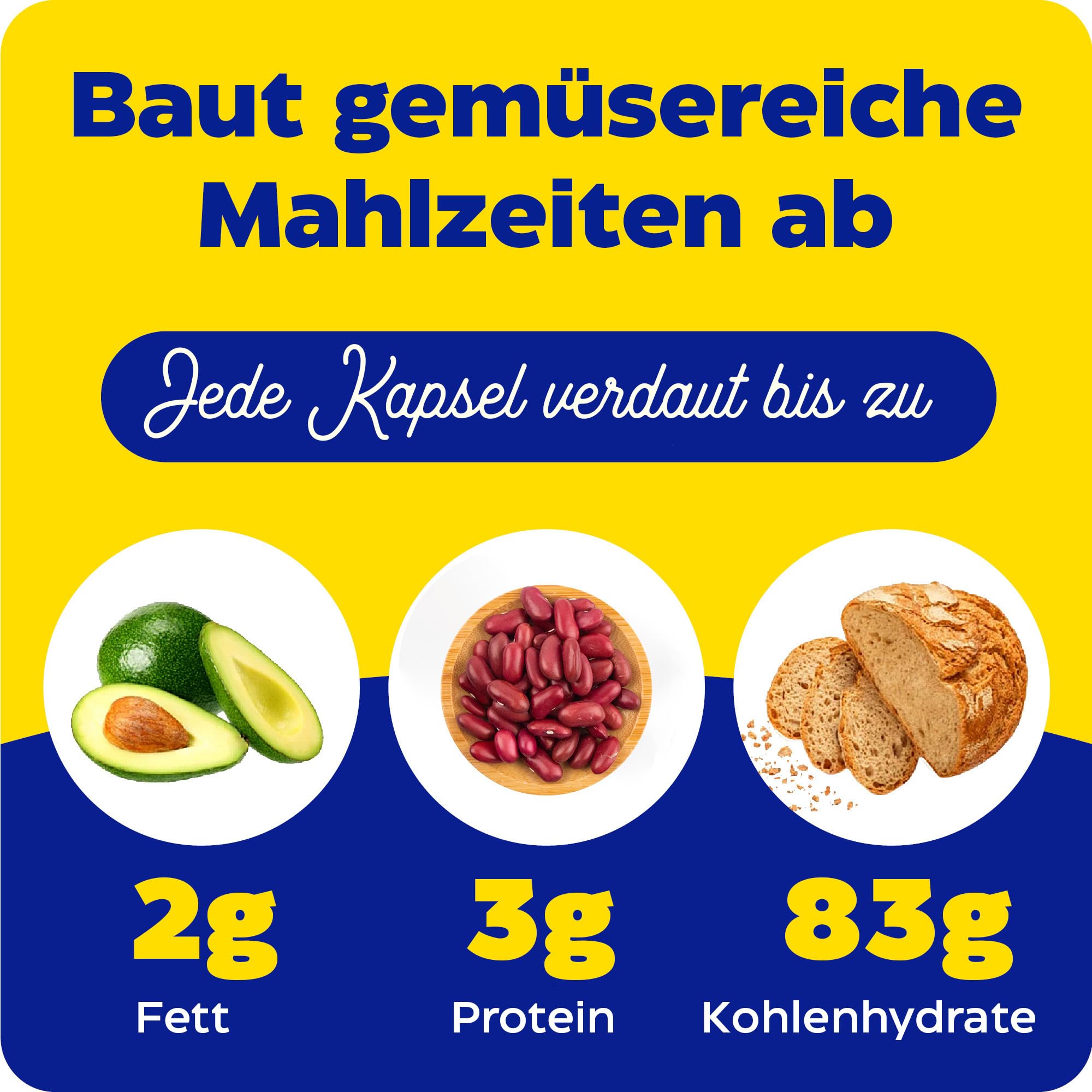 Enzymedica, VeggieGest, 90 vegane Kapseln, 22.000DU Amylase & 15.000HUT Protease je Dosis, Glutenfrei, Sojafrei, GMO frei, Geschmacksneutral