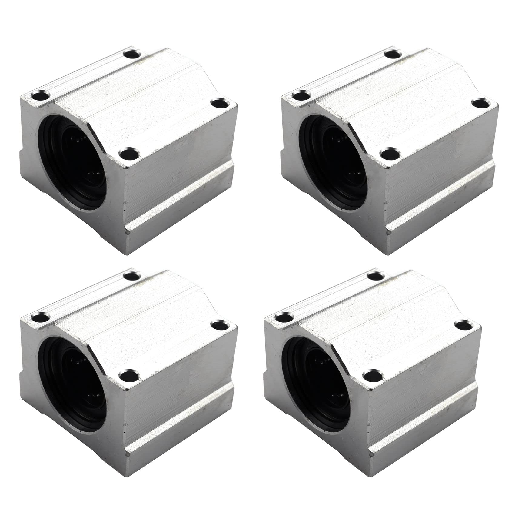4 pezzi SC20UU 20 mm in alluminio movimento lineare cuscinetto a sfere boccola per