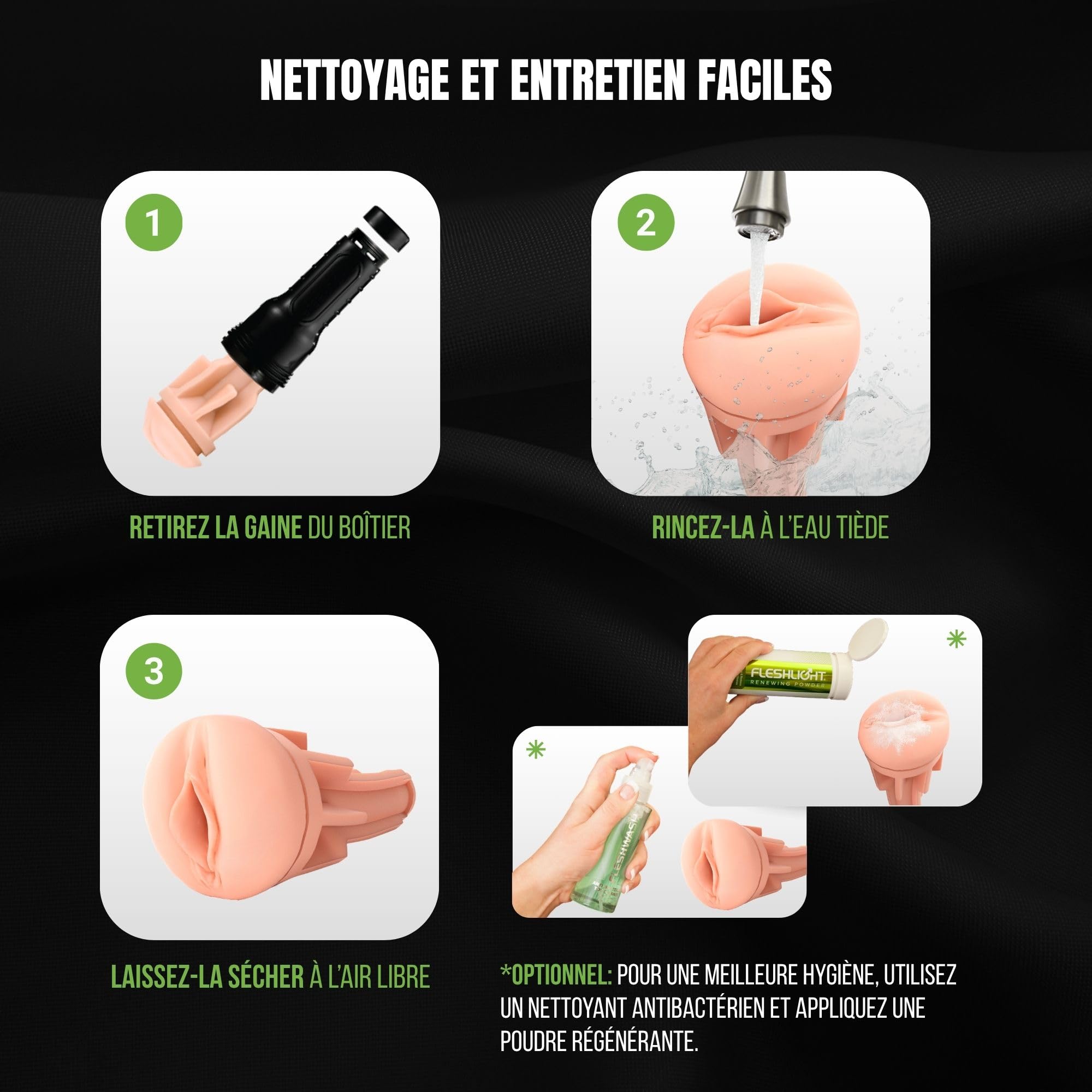 Fleshlight Emma Magnolia Regal (Lady) - Masturbateur Homme Real Experience - Sensation Intense - Facile à Nettoyer