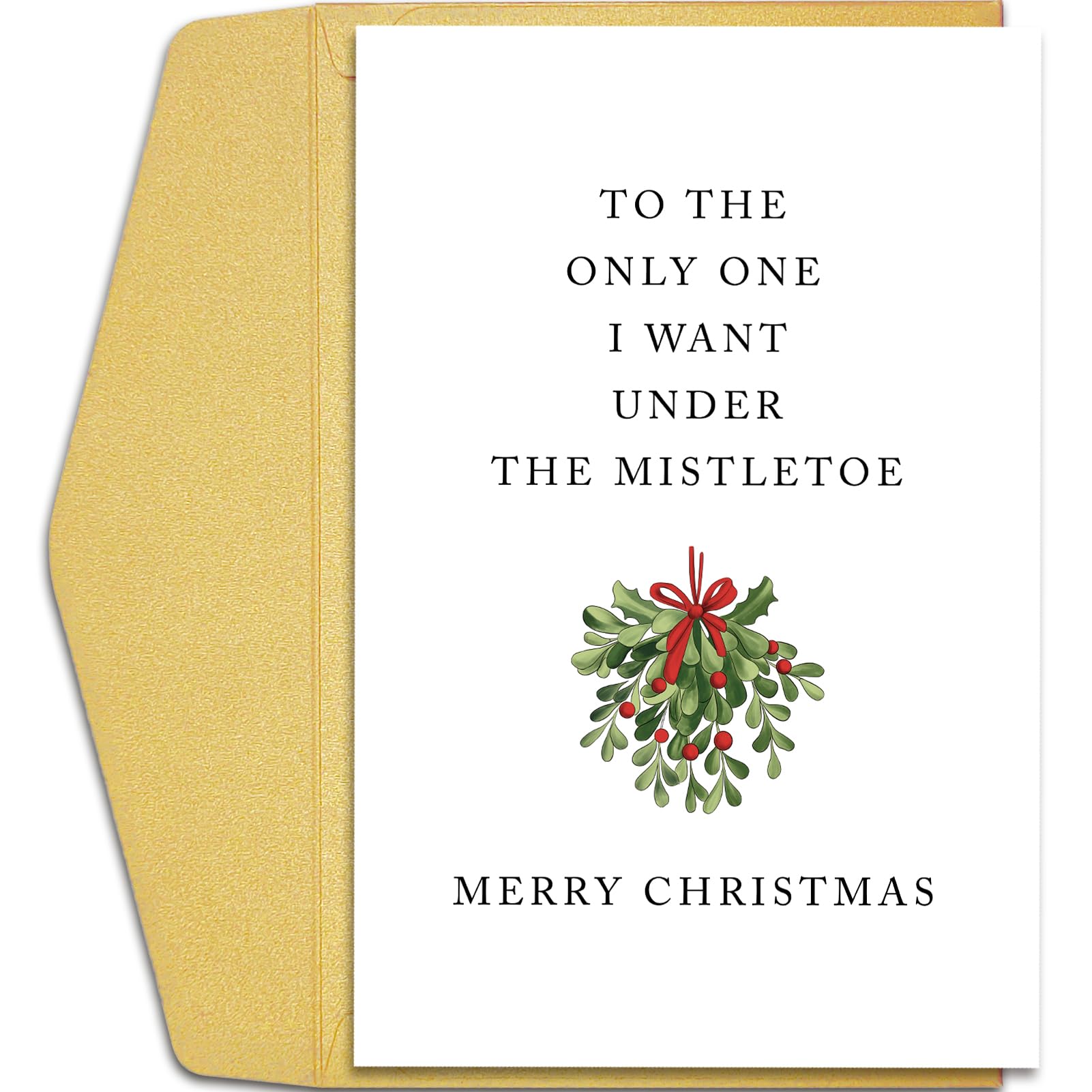 Romantic Christmas Cards For Couples - Merry Christmas To The Love Of My Life Greeting Cards