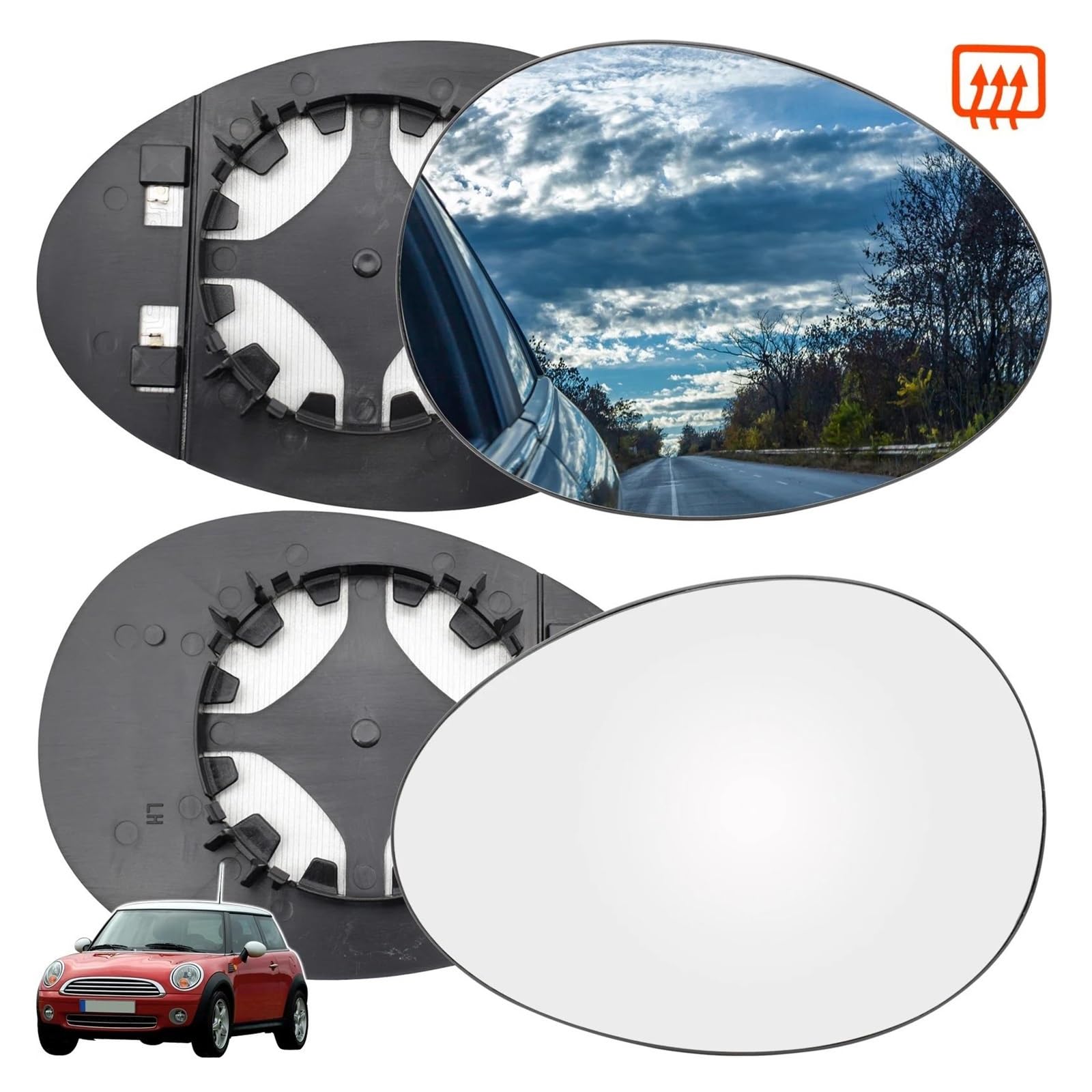 Coque De Rétroviseur Pour Mini Cabrio Clubman Countryman Cooper/one