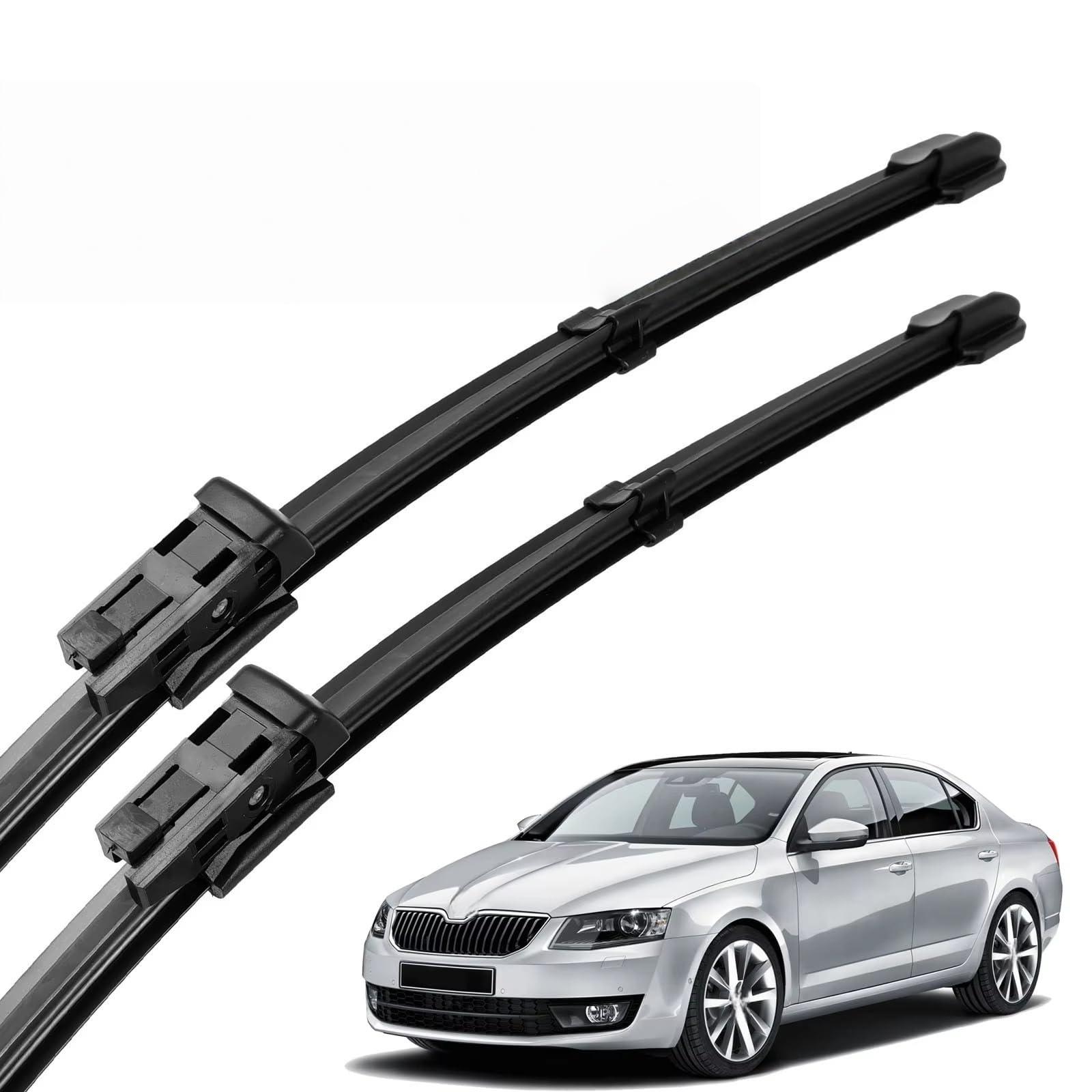 PAPEP Windscreen Wiper Blades for Skoda Octavia A7 Typ5E MK3 2013-2019 24" 19", Front Replacement Wipers OEM Quality Water Repellent Rubber Automotive Windshield