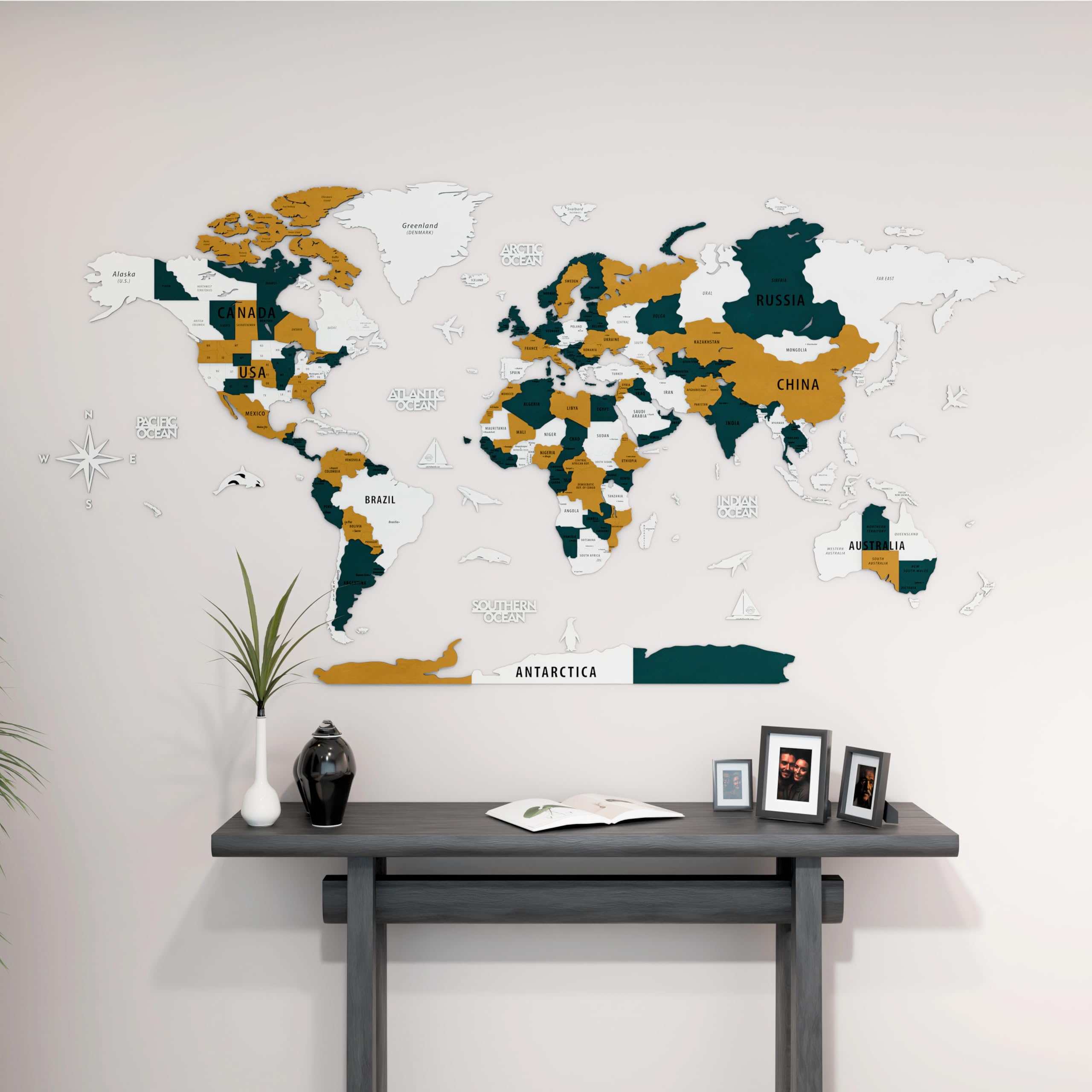 Amazon.co.jp: Colorfull Worlds 3D木製世界地図ウォールアート Amazon.co.jp: Colorfull Worlds 3D木製世界地図ウォールアート