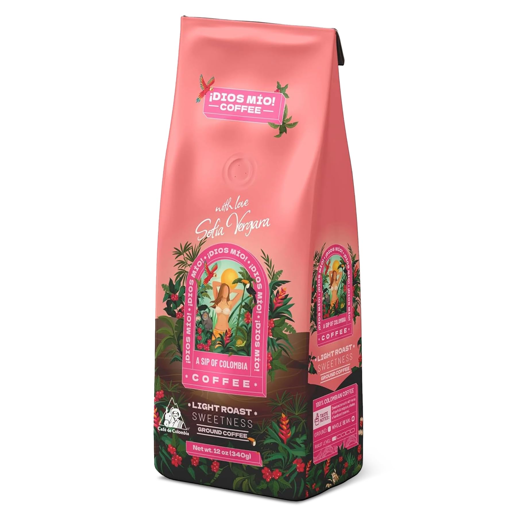 Sponsored Ad - Coffee by Sofia Vergara, Light Roast, Ground Premium Colombian Coffee, 12 Ounce Bag