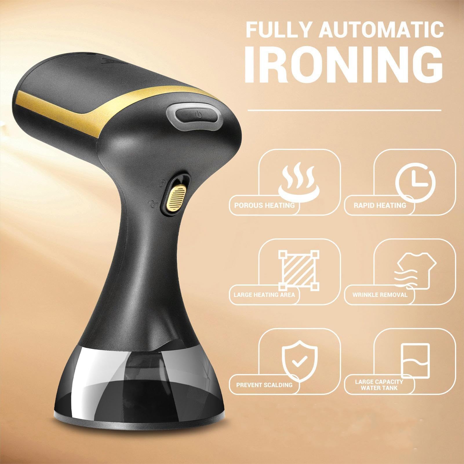vaporizador portátil, vaporizador para ropa - Olla de mano de 1500 W para | ropa - Plancha de ropa portátil para el hogar, la oficina y los viajes
