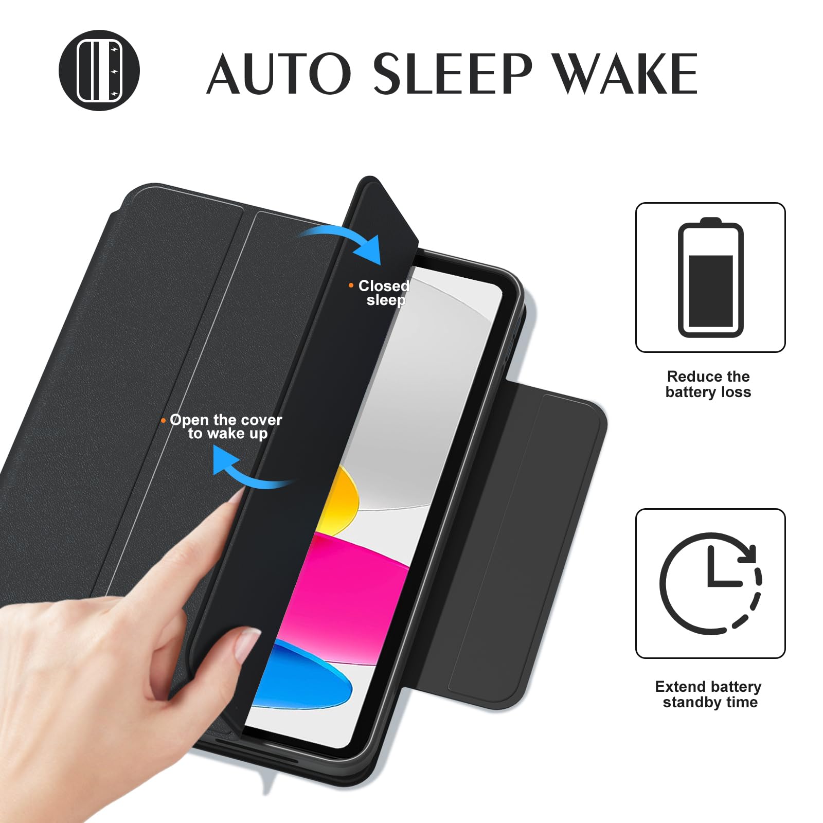 Amazon.com: ZENLU iPad 10th 11th Generation Magnetic Case with