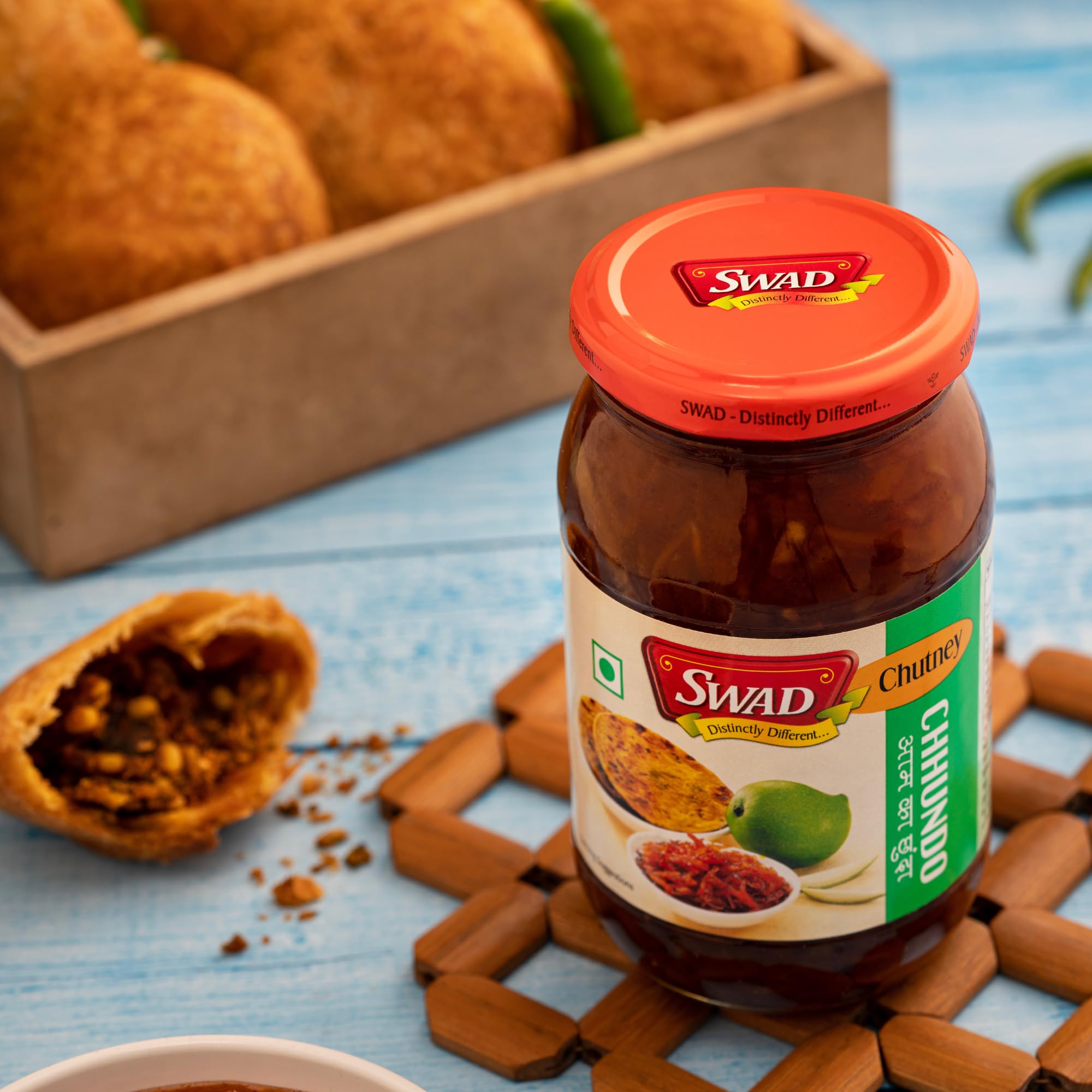 SWAD Traditional Delicious Mango Chhundo Pickle/Homemade Fresh Sweet Aam Chhunda/Meethi Chutney/Shredded Chatni Pouch-500g (Pack of 3) 1