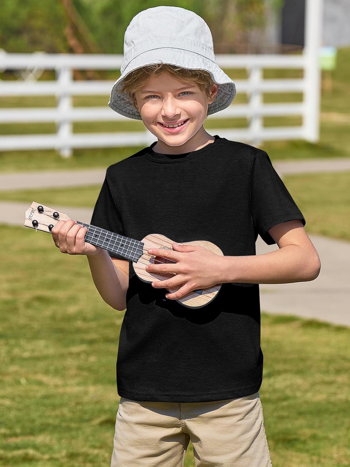 Haloumoning Boys Short Sleeve Shirts Kids Summer Crewneck T-Shirts Casual Tops Tees 5-14 Years - Image 4