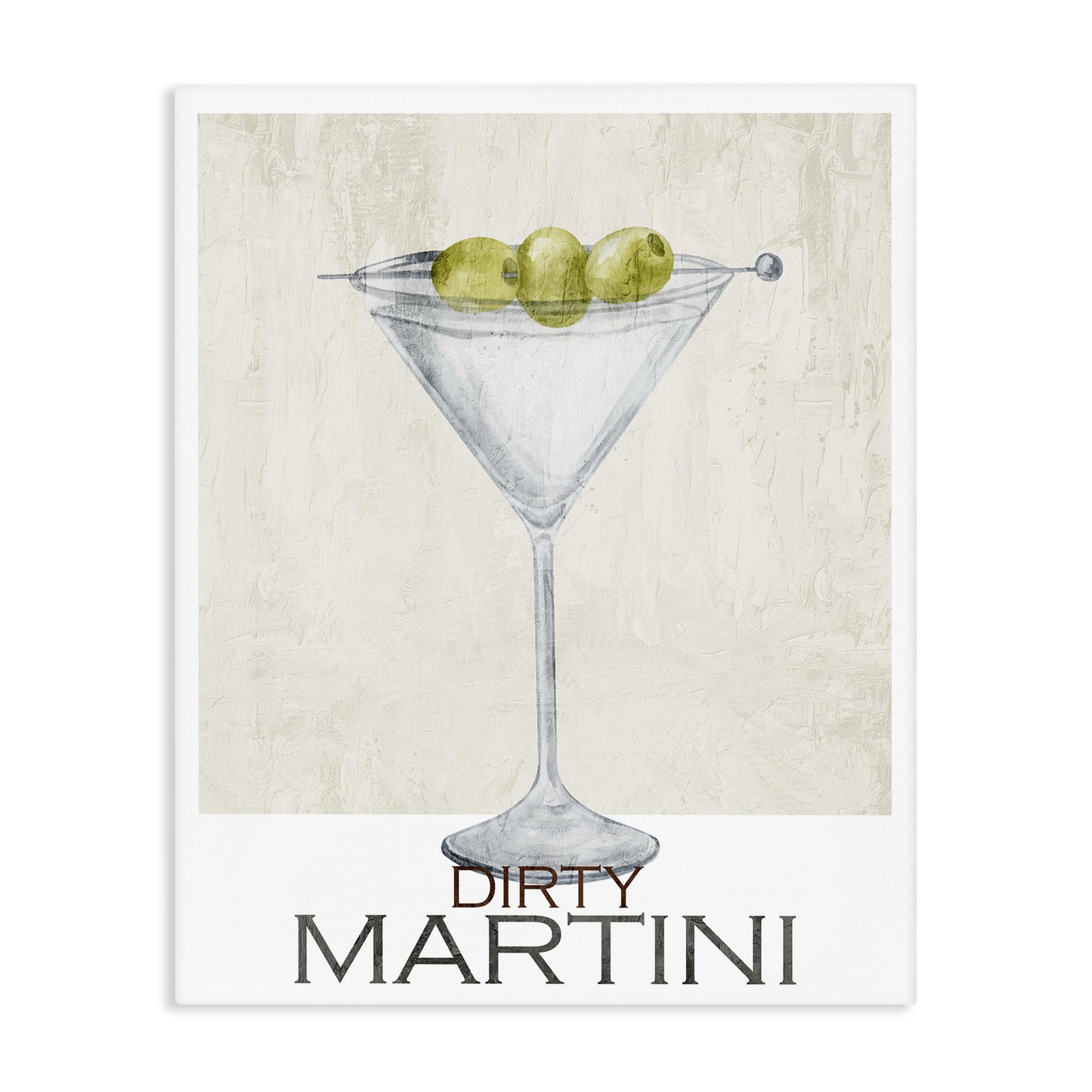 Stupell Industries Unframed 'Dirty Martini Olives'| Canvas Art