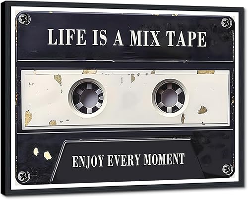 Miniatura 10 de Novatique Arte de pared inspirador retro, cinta de cassette, arte de pared, citas inspiradoras, ilustraciones para adolescentes, citas positivas,