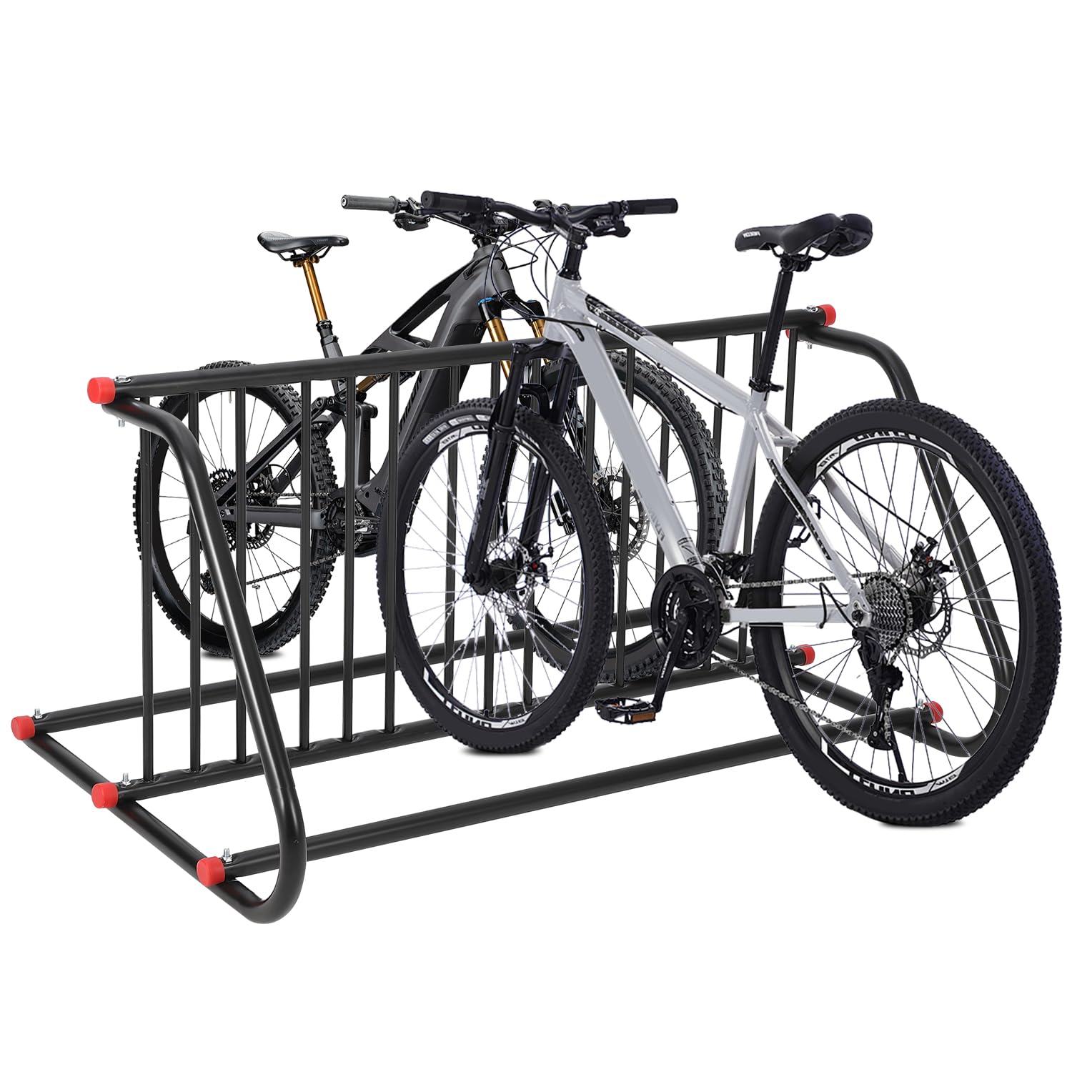 EliteEdge Commercial Floor Bike Rack Stand Heavy Duty,10 Bike Parking Rack,Steel Outdoor Bike Rack for Garages,Stores,Schools,Solid & Easy to Assemble(Double Side)