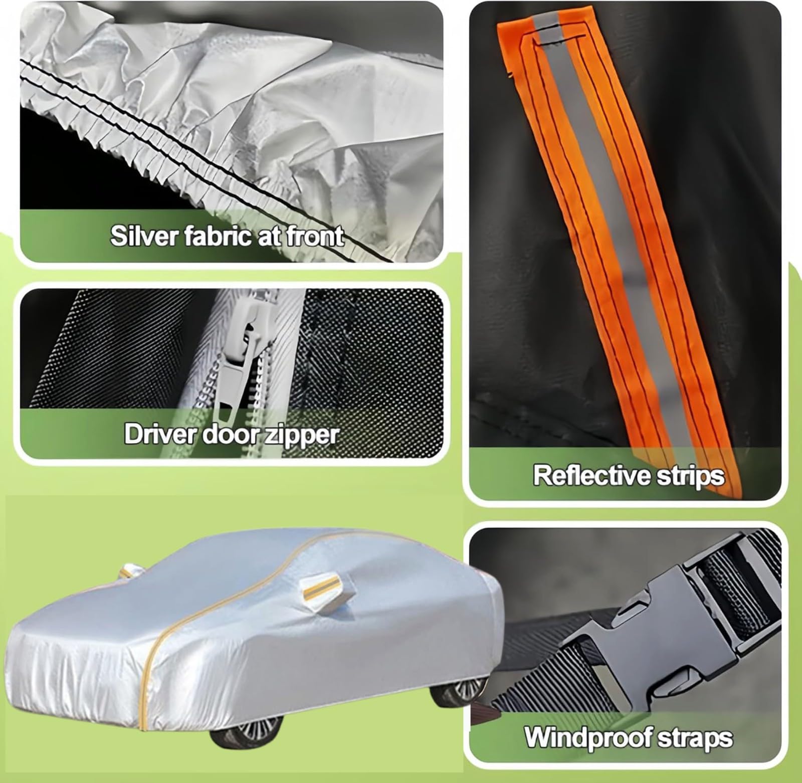 Telo Copriauto Impermeabile, Telo Copriauto per Mazda CX-30, AI HUI Telo Copriauto da Esterno Copertura Auto Impermeabile Traspirante con Zip Laterale, 100% Impermeabile