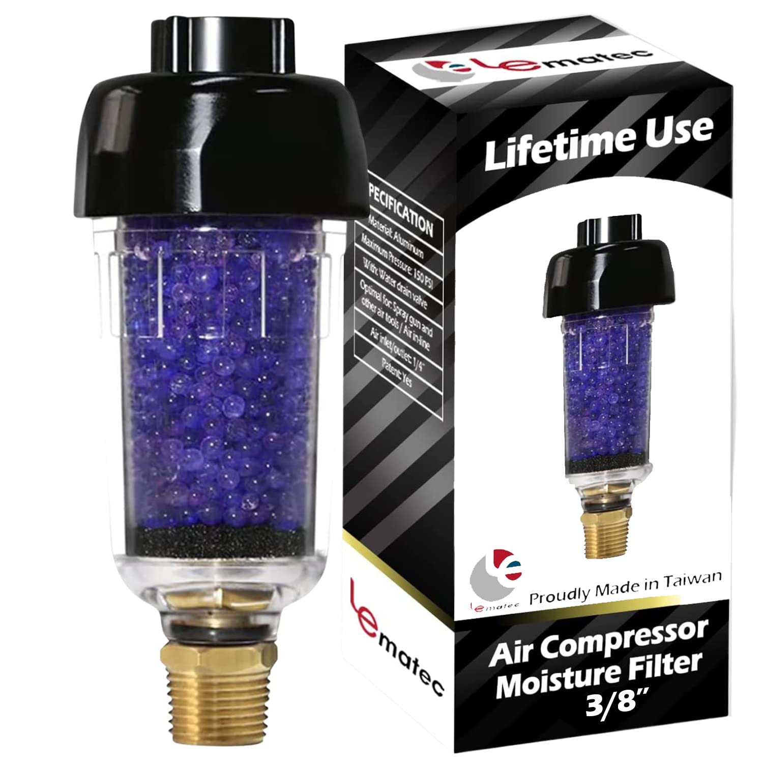 Buy LE LEMATEC ZN312E3 3/8Inch NPT Desiccant Air Filter Dryer, Does