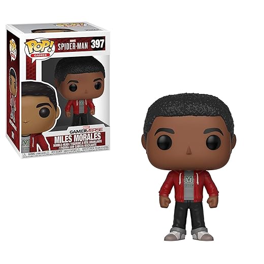 Funko Pop Marvel Games: Spider-Man Video Game - Miles Morales Collectible Figure, Multicolor