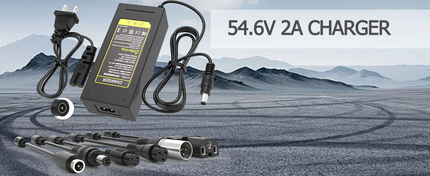 Amazon.com: 54.6V 2A Fast Charger with 7 Plugs for 13S 48V