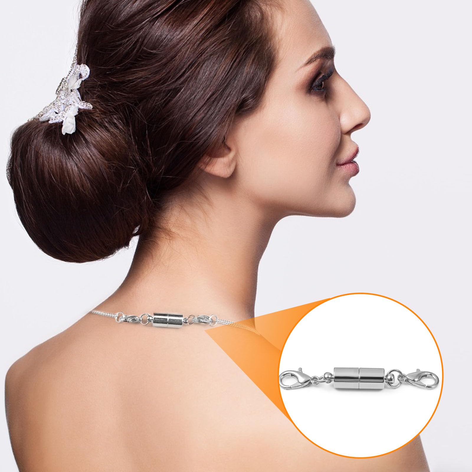 Fermoirs Mousquetons Magnétiques - Lot De 12 - Or & Argent - Pour Bijoux DIY, Colliers, Bracelets