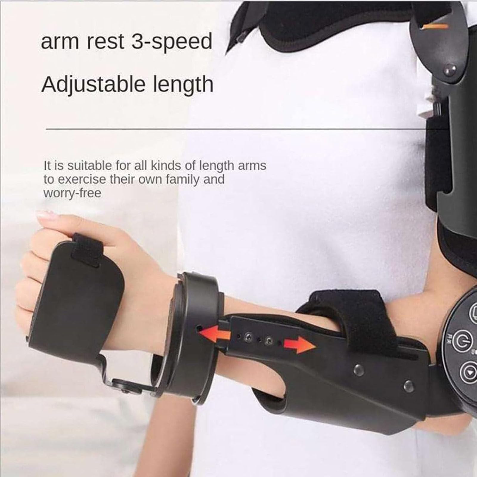 Allenatore Di Flessione Ed Estensione Del Gomito - Protettore Del Gomito per La Riabilitazione Del Braccio Emiplegico, Stecca Stabilizzatrice Post-Operatoria per Pazienti Con Emiplegia Da Ictus,Right