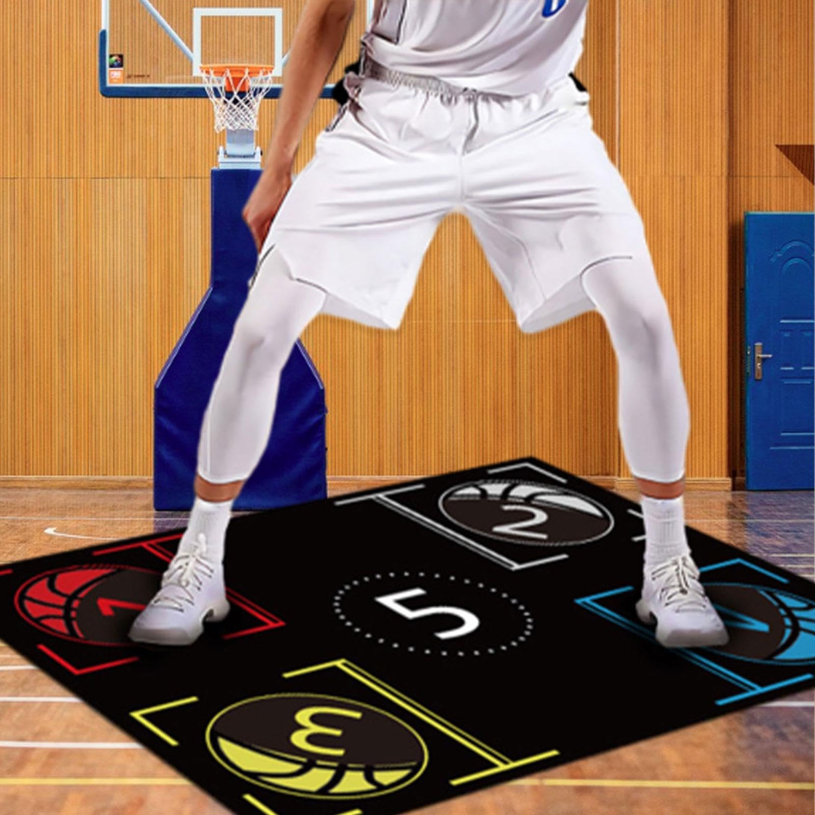 Tapis D'entraînement Basket - Drills De Jeu De Jambes, Antidérapant, épais 3mm - Pour Progresser En Dribble, Agilité, Saut