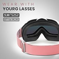 Vista 2 de OutdoorMaster OTG Gafas de esquí – Gafas sobre lentes para esquí y snowboard para hombres, mujeres y jóvenes – 100% de protección UV