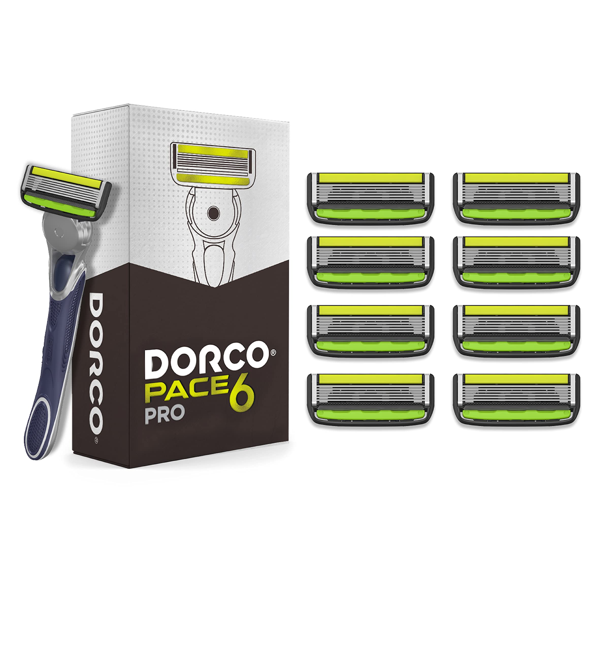 Buy DORCO PACE 6 PRO Advanced Shaving System for Men World’s First 6