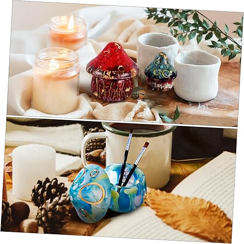 Miniatura 8 de COHEALI Molde de silicona para resina, molde de silicona para manualidades, molde epoxi para bricolaje, molde de fundición de silicona epoxi, molde