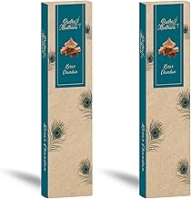 ISKCON Natural Agarbatti Incense Sticks 8 Inch | Long-Lasting Aroma | Burns Up to 30 Minutes per Stick | Premium Fragrance for Puja Meditation & Yoga (Pack of 2, Kesar Chandan)