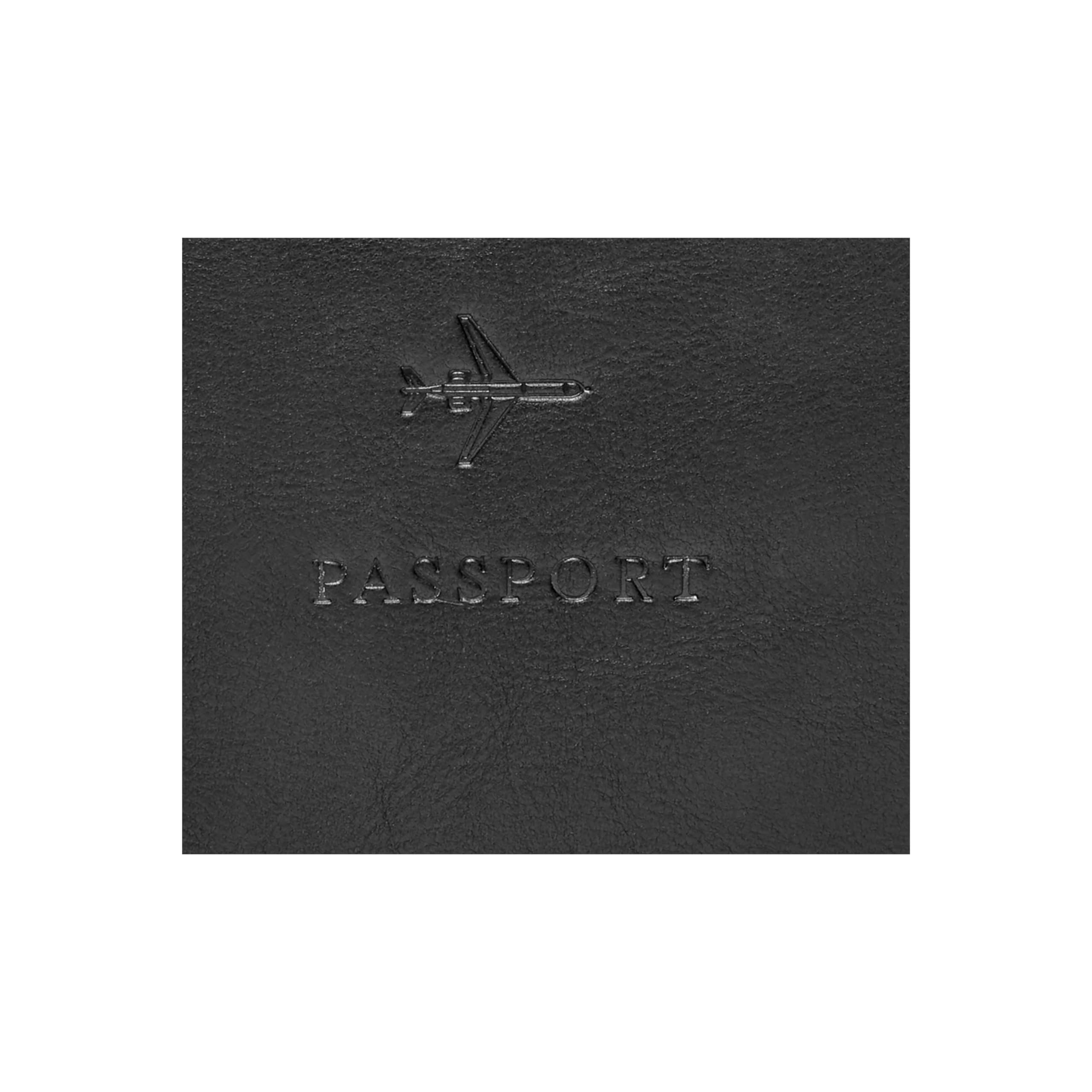 Fossil Herren Leder Reisepasshülle 11,43 cm L x 1,27 cm B x 13,97 cm H