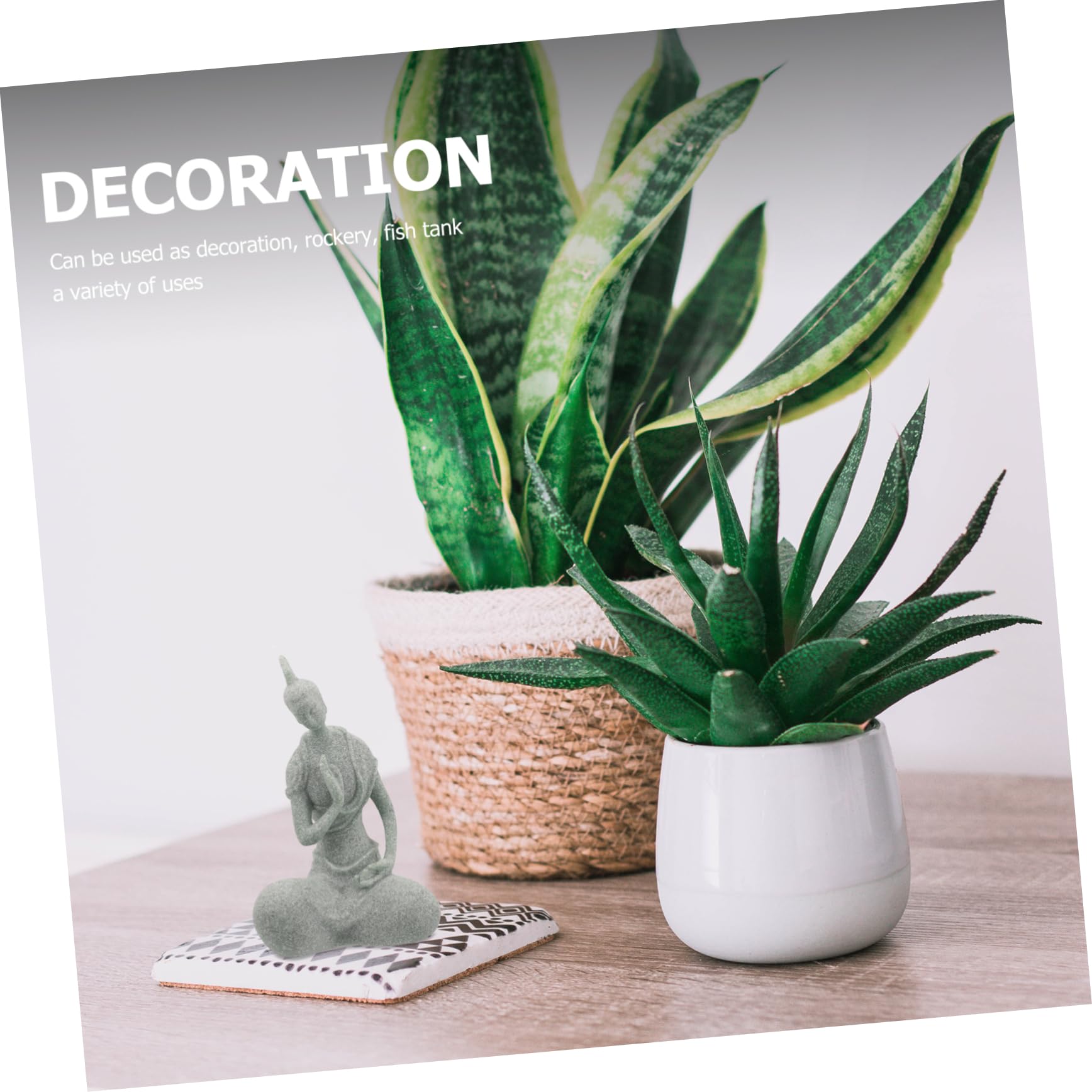 Sosoport 5 Uds Estatua De Buda Paisajismo del Tanque De Peces Estatuas Luz del Acuario Estatuilla Escultura De Terrario Accesorios De Acuario Esqueleto Juguete De Aire Accesorios para