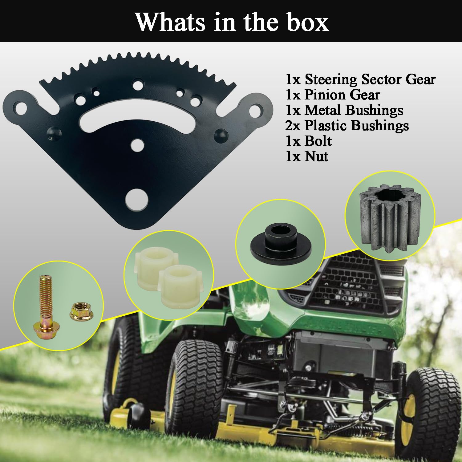 The ROP Shop | Kit De Engranajes De Dirección Para Cortacésped John Deere LA120, LA125, LA130, LA135