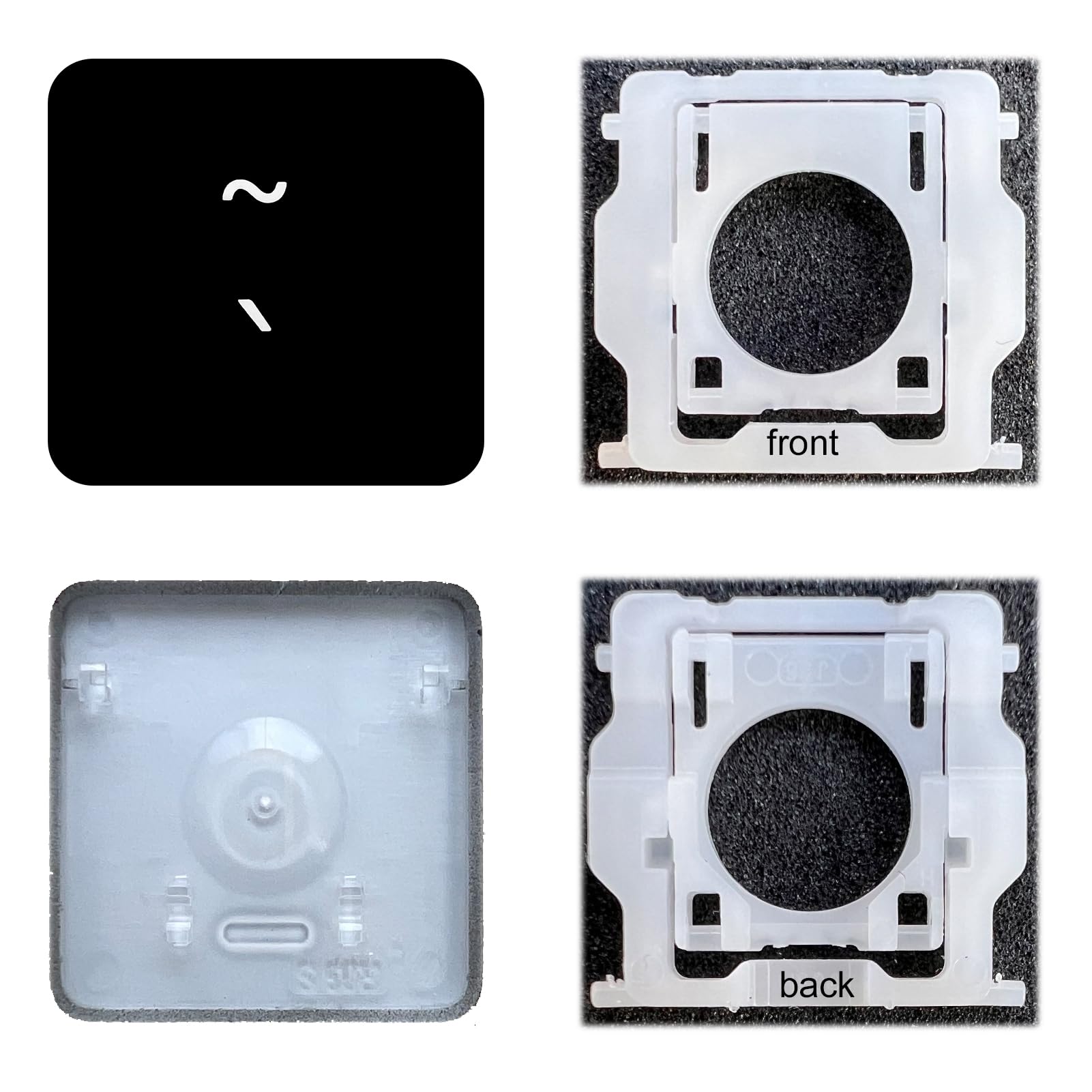 Replacement Individual Key Cap with Hinge for (M1 M2) MacBook Pro A2141 A2251 A2289 A2338 A2442 A2485 MacBook Air A2179 A2337 A2681 (Grave/Tilde/Squiggle Key)