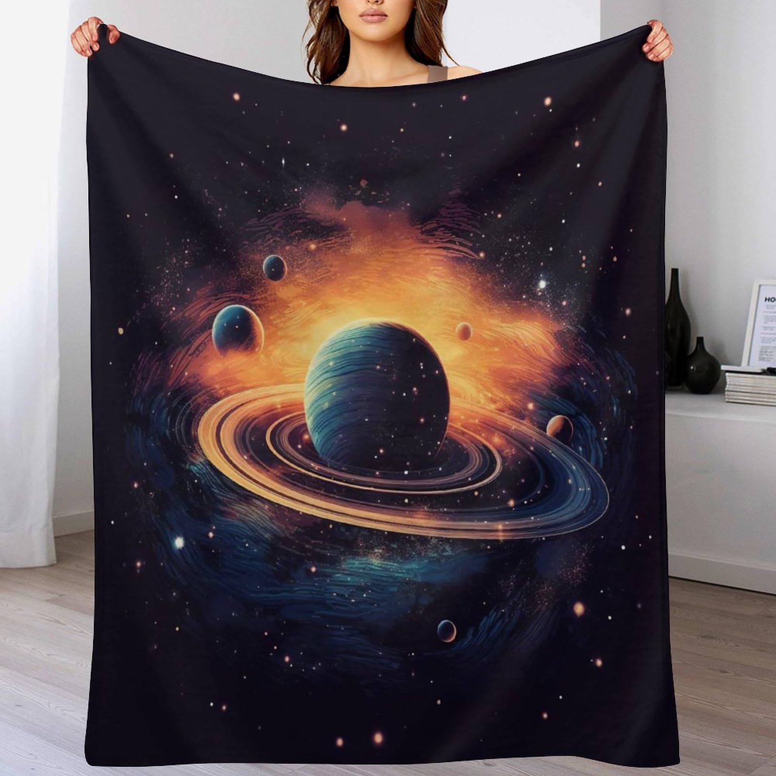 Couverture flanelle ciel étoilé au toucher soyeux d'une qualité supérieure