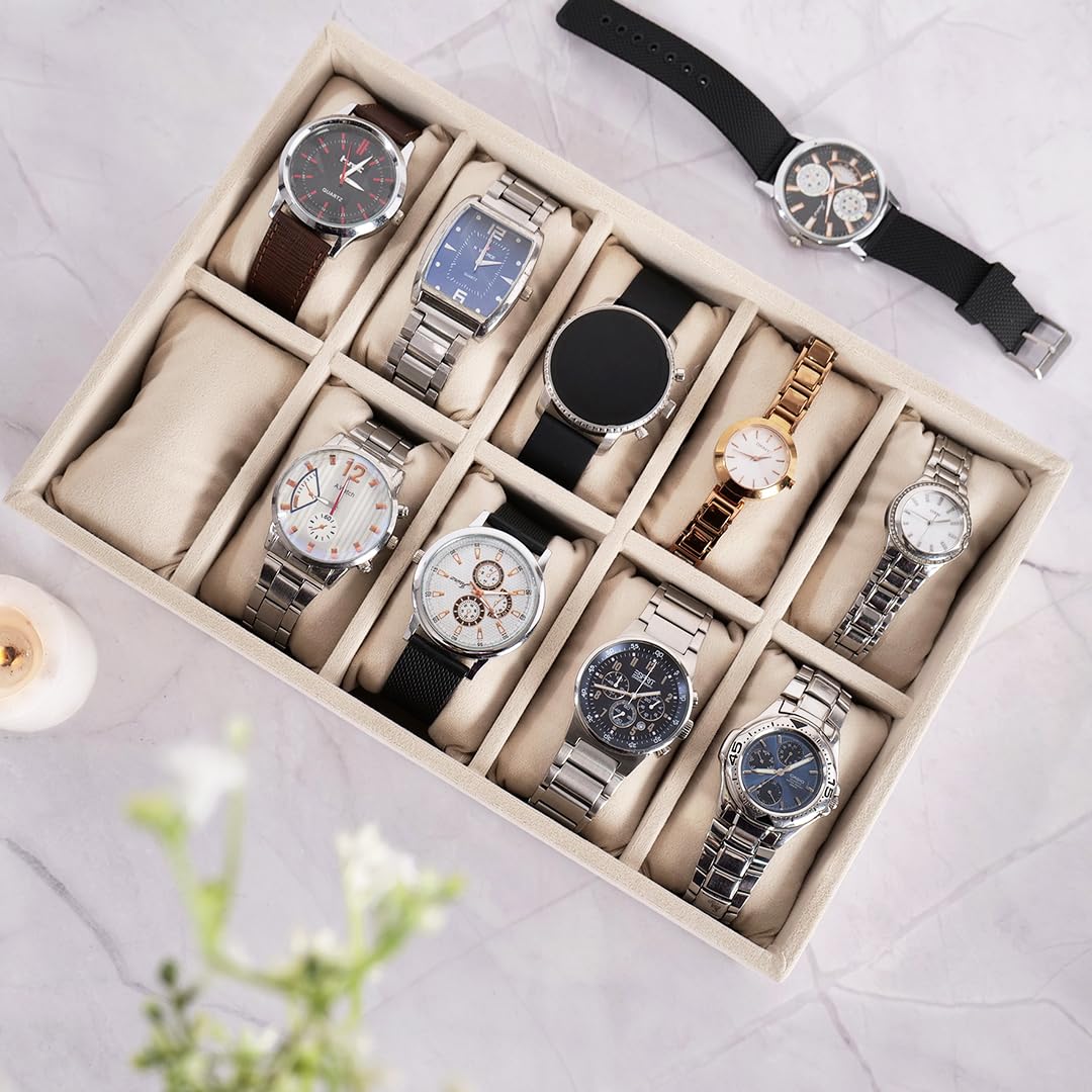 La Trove Luxury Watch Bracelet Jewelry Organiser Trays for Drawer (10 Slots) (B0BGZYCKZL) Amazon Price History, Amazon Price Tracker