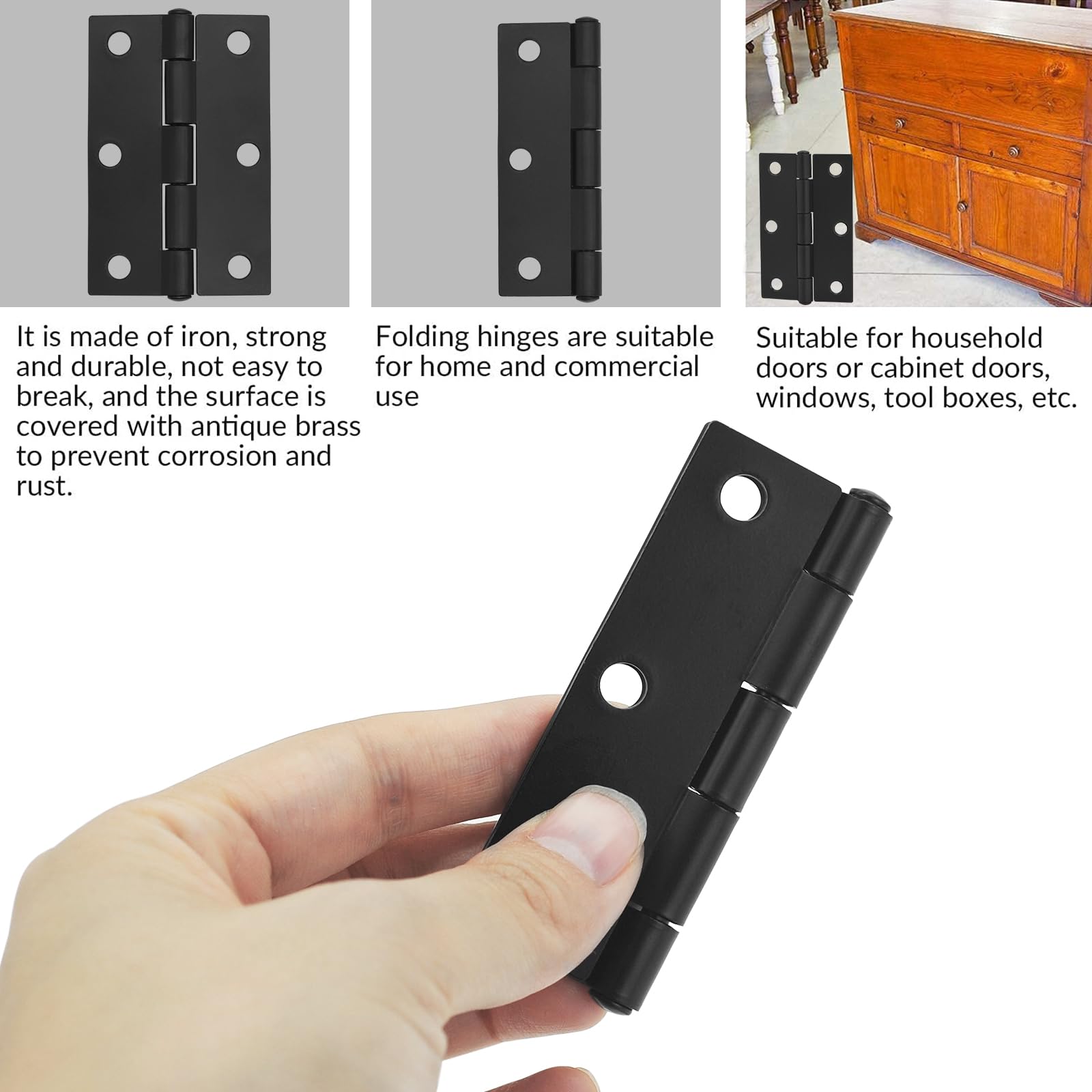 JJWNMLL Door Hinges 4 pcs - Image 4