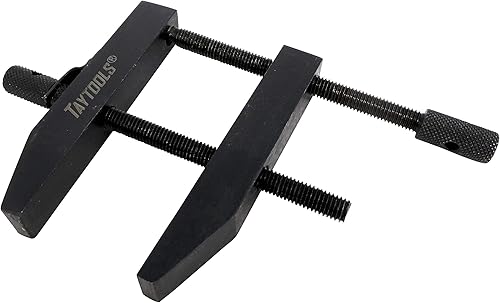 Taytools 466040 Abrazadera de maquinista para fabricantes de herramientas paralelas de 2 pulgadas, longitud total de la mandíbula 2 pulgadas,