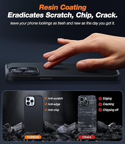 Miniatura 6 de TORRAS Funda MegaMag Shield mejorada 2023 diseñada para iPhone 14 Pro Max probada en caídas de grado militar compatible con MagSafe para iPhone 14