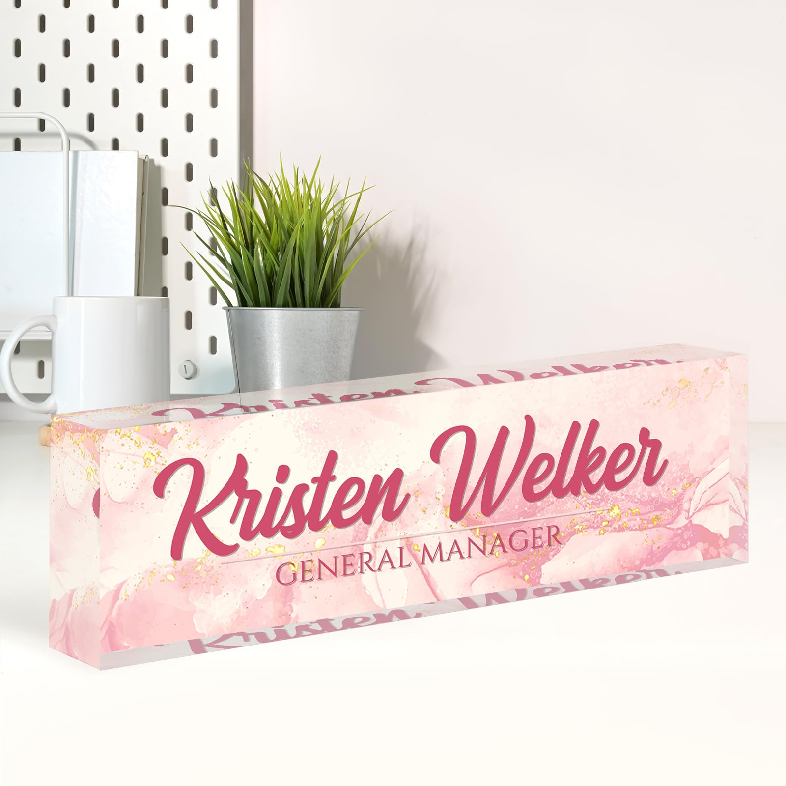 Customized Name Plate For Desk, Custom Desk Name Plate, Personalized