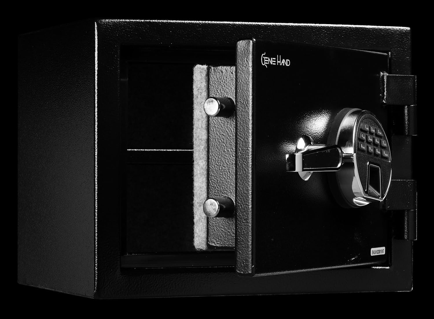 Genie Hand | Cassaforte Elettronica da Armadio Ignifuga conforme agli standard UL/ETL con Apertura con Impronta Digitale, Combinazione o Chiave con Sistema Anti Bounce