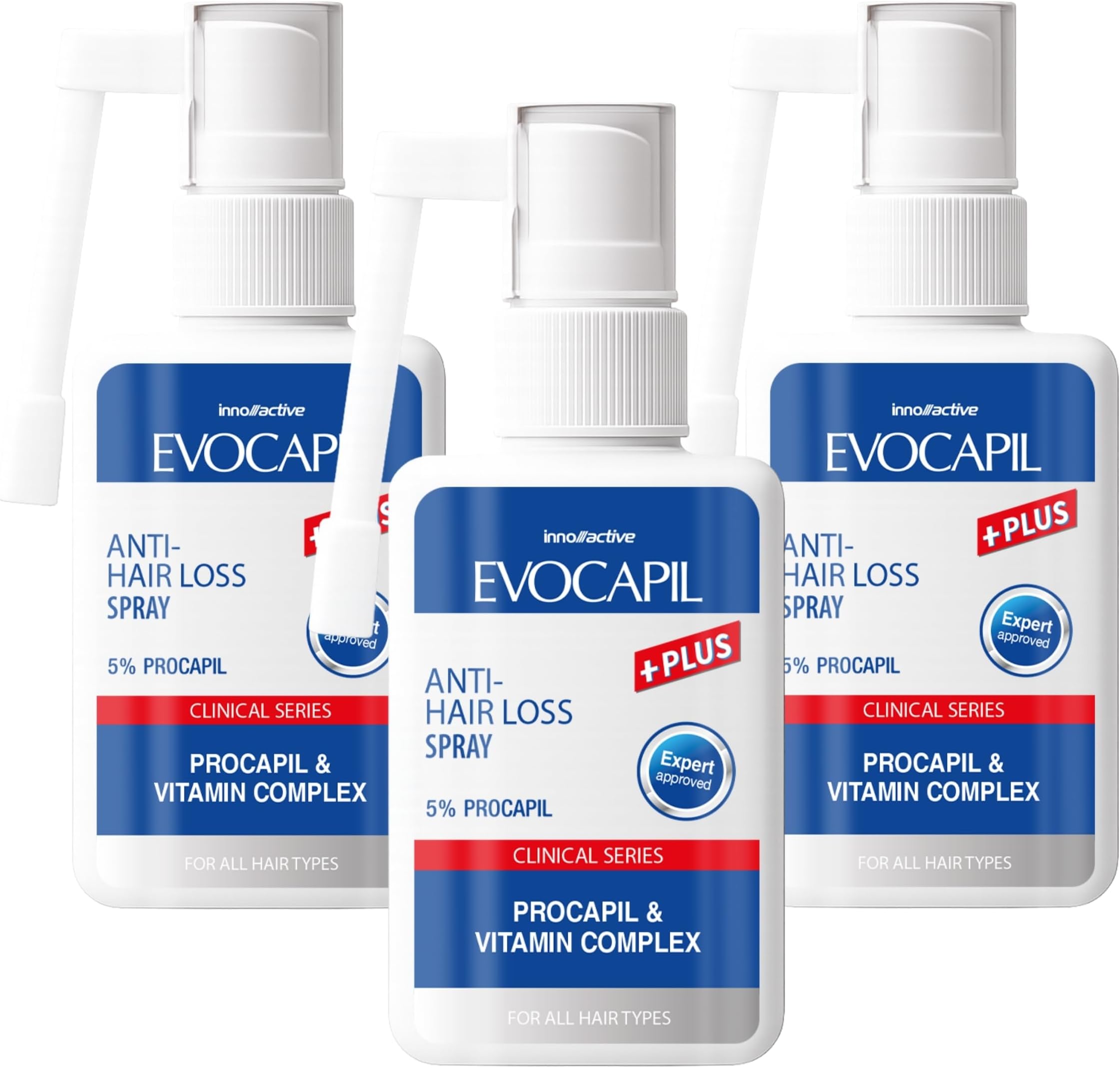 Plus Anti Hair Loss Scalp Spray – 5% Procapil & Vitamin Complex – Rosemary, Peppermint & Hydrolysed Keratin – Leave-In Growth Support