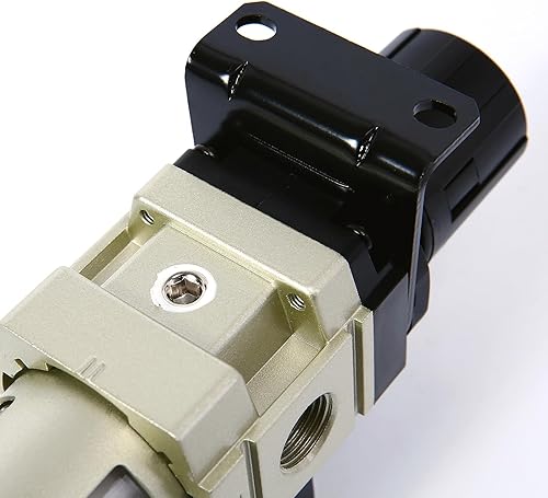 Miniatura 6 de SNS 14 ''NPT Compresor de Aire Comprimido Filtro de Presión Regulador Piggyback Combo  Cuenco de polietileno con protector de metal, drenaje