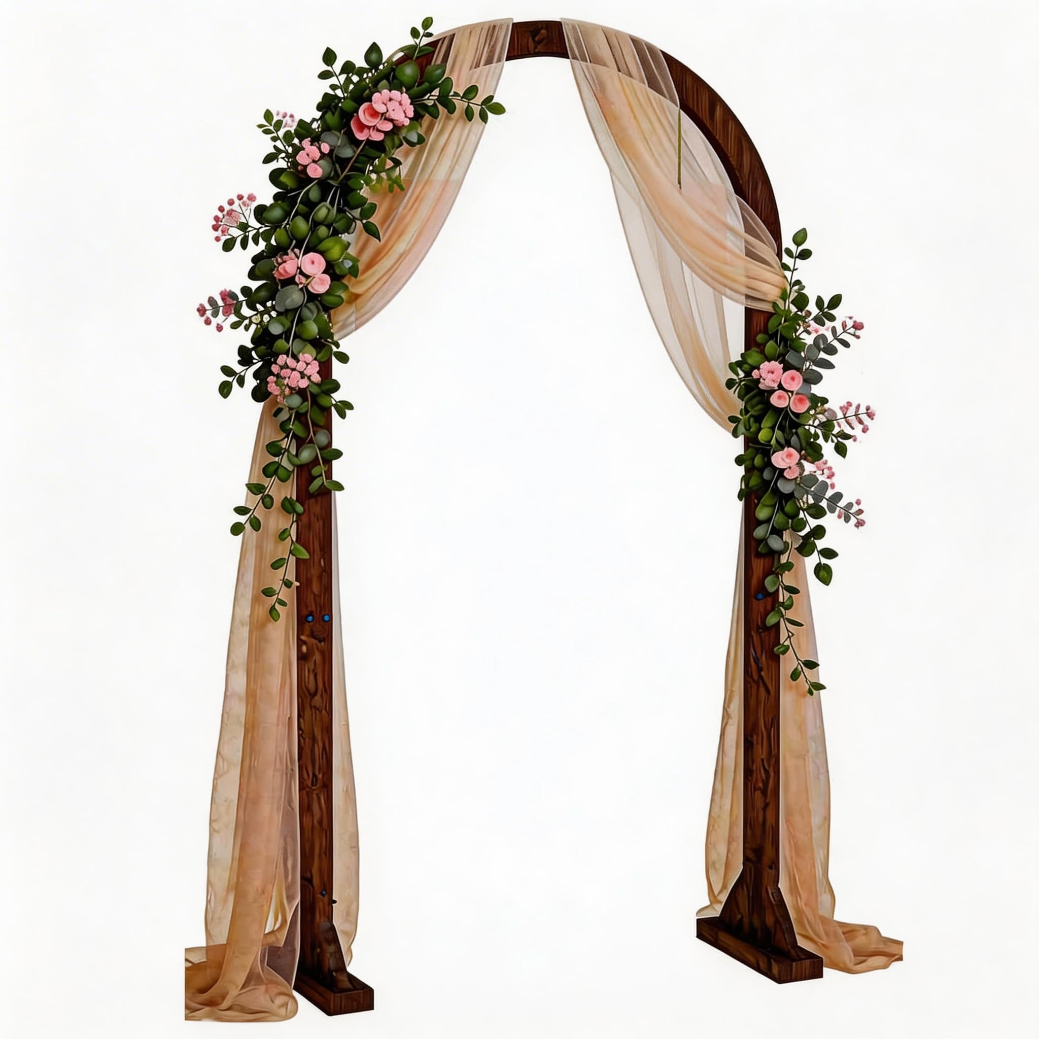 Arche de fond en bois noble de 2 m pour décoration de scène authentique