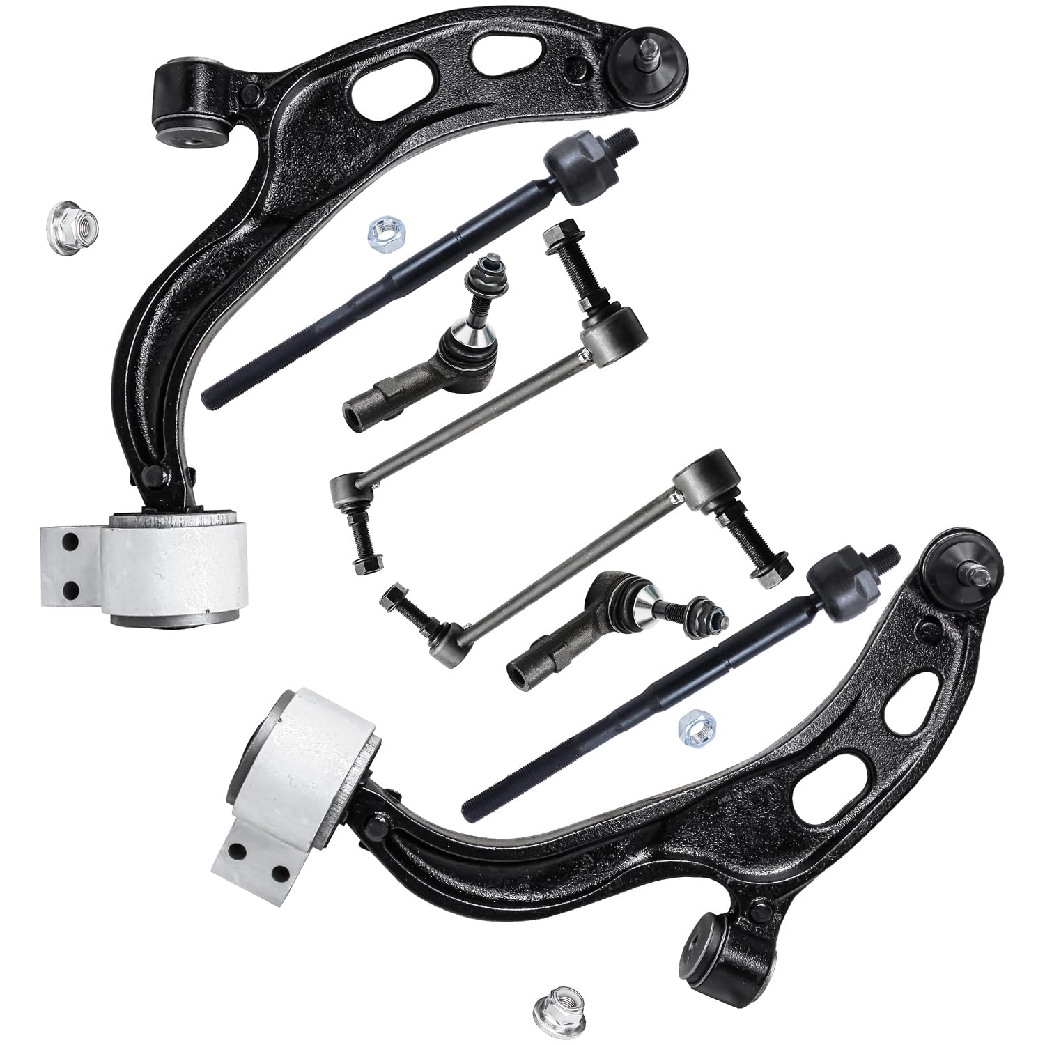 Detroit Axle - 8pc Front End Kit for Ford 2010-2012 Flex Lincoln MKS MKT