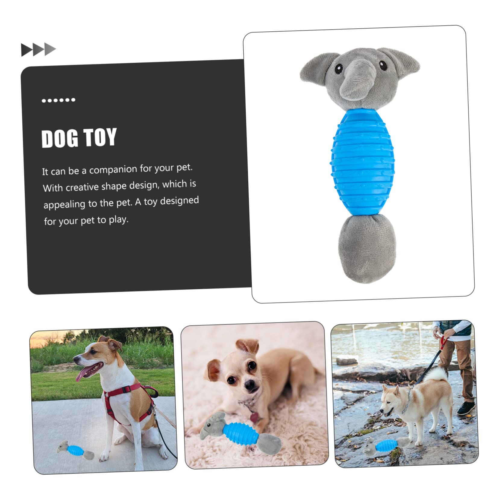 Sosoport 4 Juguetes Chirriantes Adorables para Perros Juguete Masticable para Cachorros Juguete Interactivo para Mascotas Juguete para Uso Doméstico.