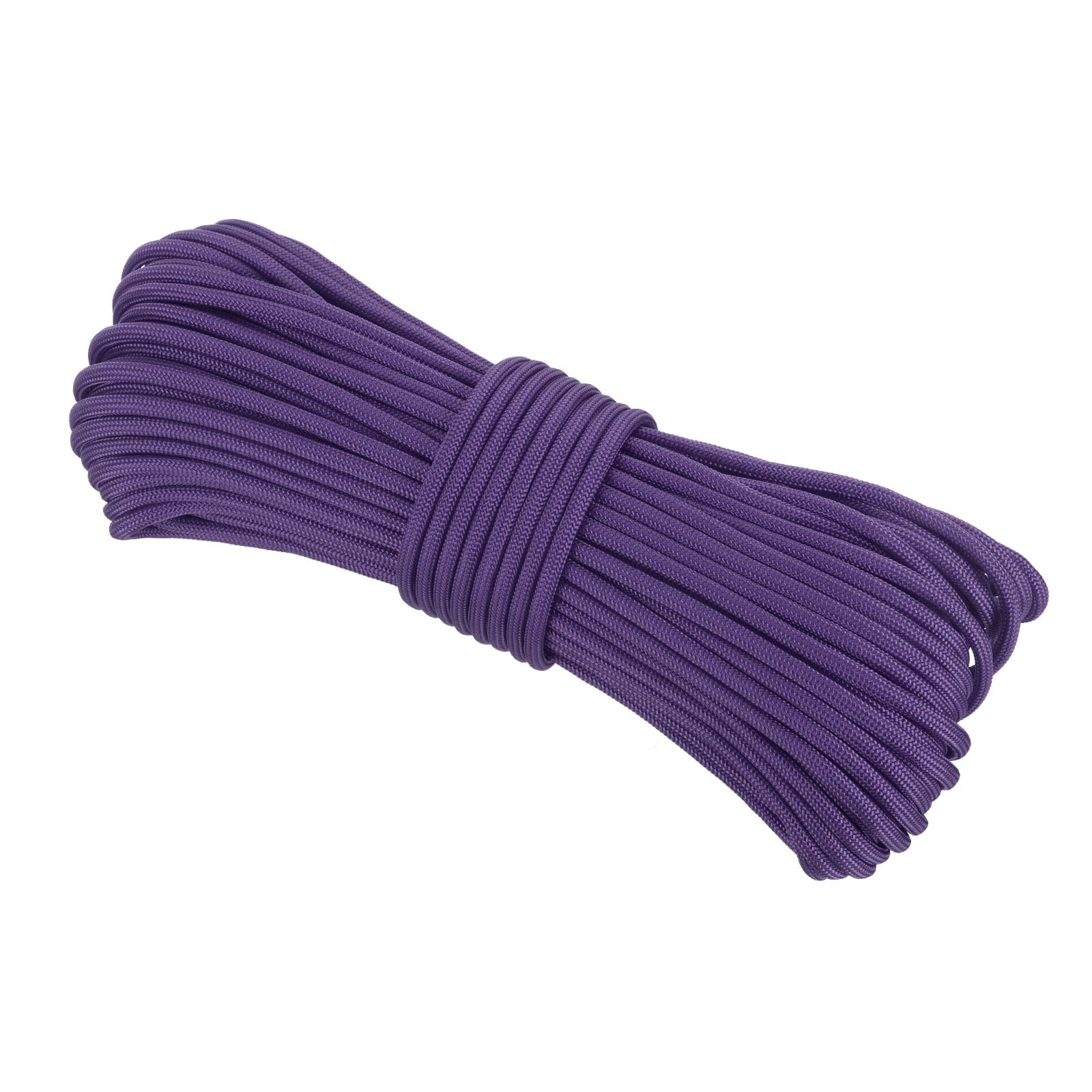 Rebower 550 Paracord Rope 31m, 4mm Thin Paracord Nylon Cord 7-Strand Core [for Tent Camping Outdoor Gear] - Purple