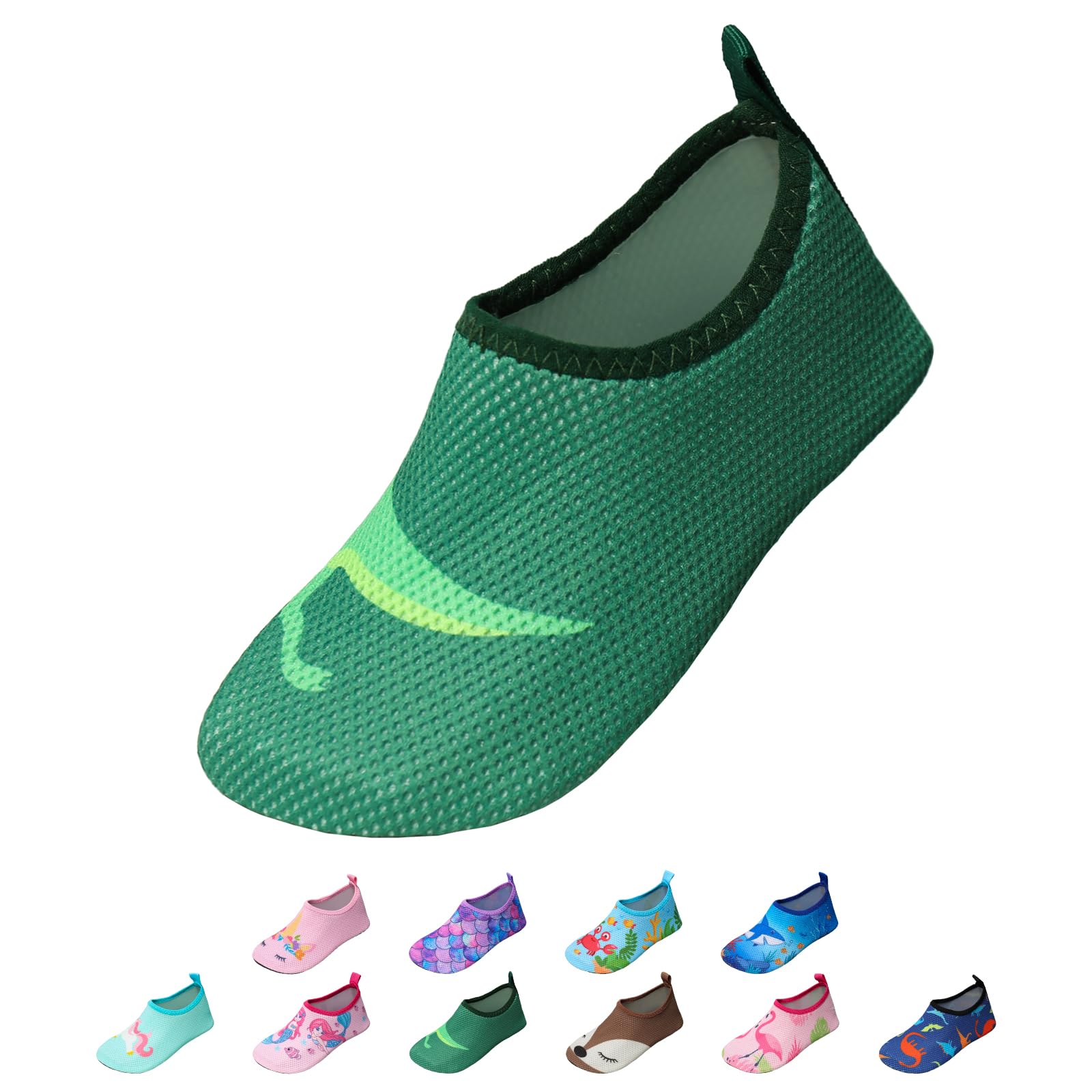 EDOTON Badeschuhe Kinder Mädchen Schwimmschuhe Wasserschuhe Strandschuhe Aquaschuhe Sommer Schwimmschuhe Strandschuhe Leichte Barfußschuhe Schnell Trockene Surfschuhe