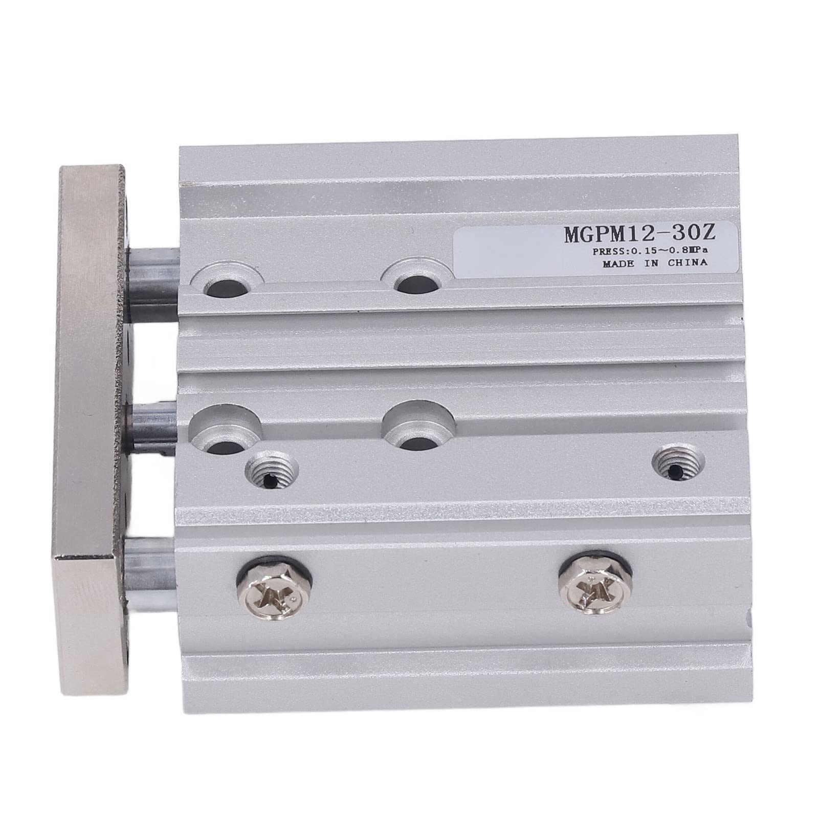 Cilindro Pneumatico con Cuscinetto a Slitta, Cilindro Pneumatico a 3 Steli Alesaggio 12 Mm Corsa 30 Mm A Doppio Effetto SMC Cilindro Pneumatico Ad Aria a 3 Steli