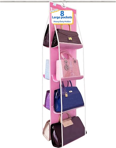 Purse Organizer for Closet, Heavy Duty Hanging Handbag Storage