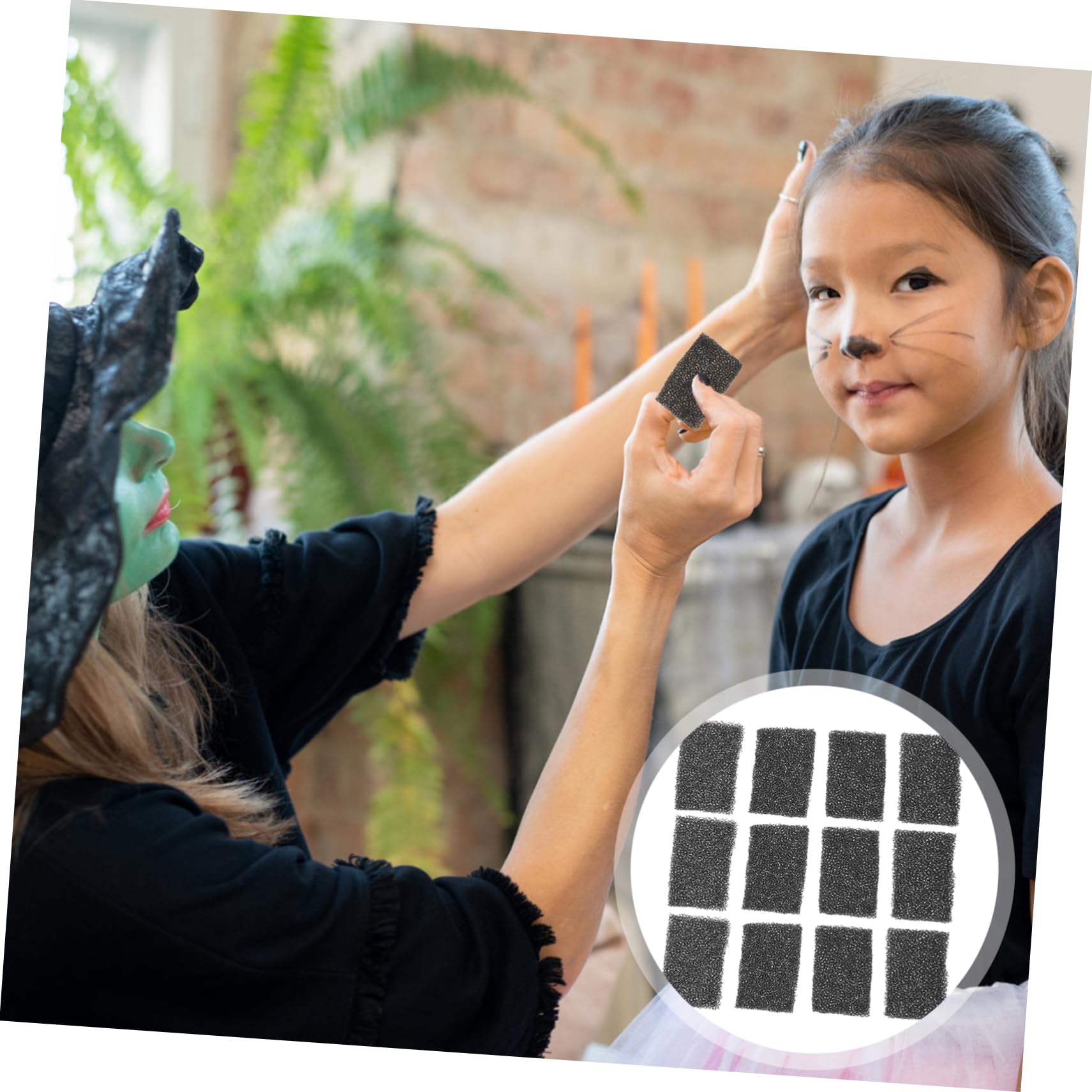 Amosfun 80 Piezas Esponja De Maquillaje Dañada Esponja Quita Color Víspera De Todos Los Santos Esponja De Maquillaje Cicatriz Esponja Densa Poliuretano Cuerpo Cepillo De Esponja