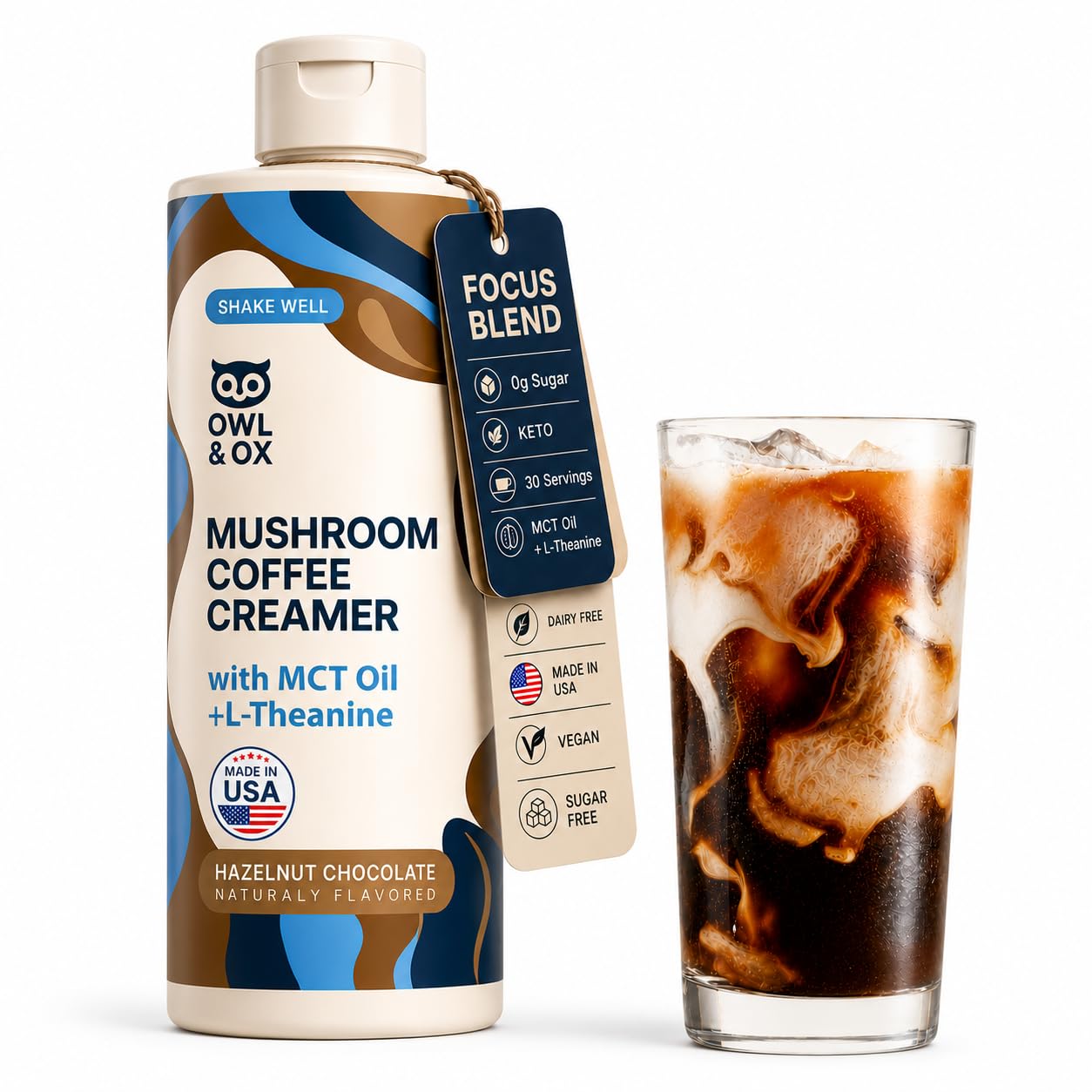 Amazon.com: Mushroom Coffee Creamer with MCT Oil Blend & L