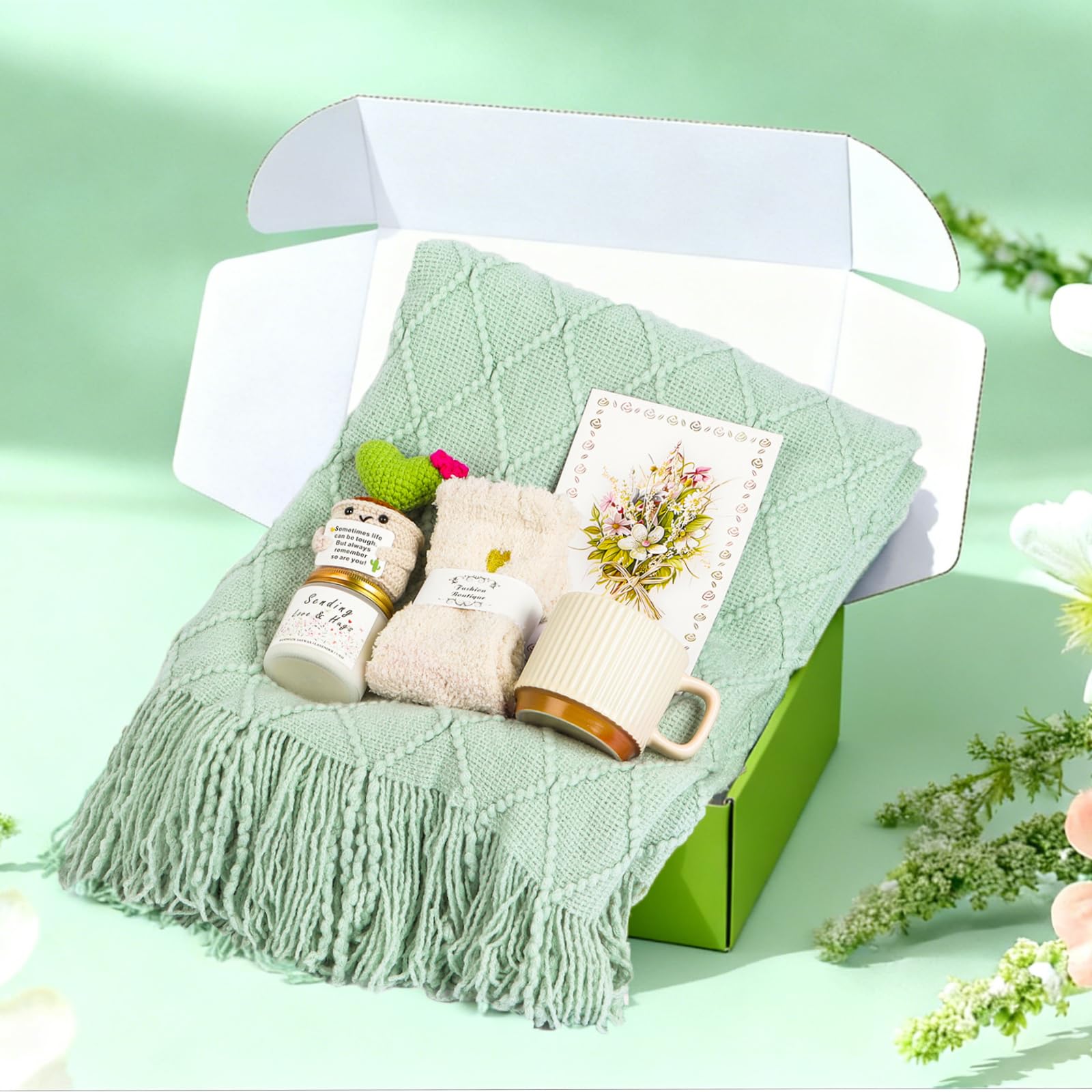 Cadeau pour Femme avec Couverture Douillette,Cadeau Pour Femme