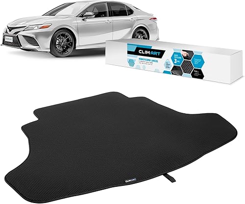 CLIM ART Forro de maletero para Toyota Camry 2018-2024 Tapete de maletero de ajuste personalizado, con tecnología antipolvo y resistente al agua